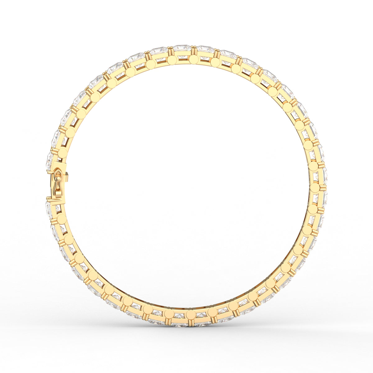 10.80CT Princess Lab Grown Diamond Tennis Bracelet