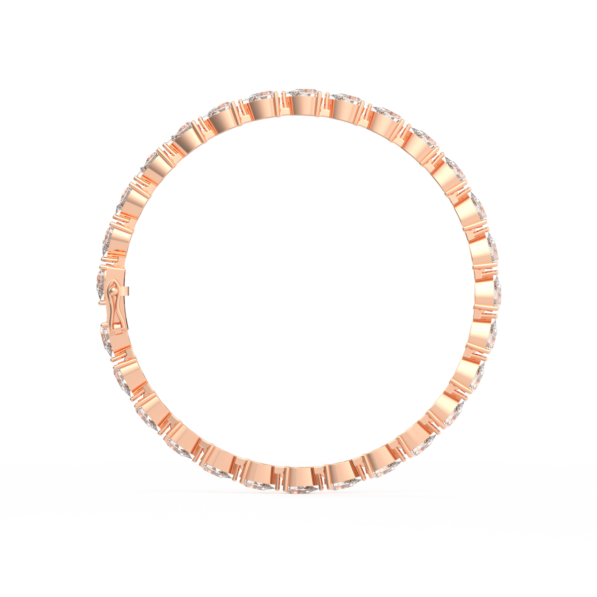 25 Pointer Pear Lab Grown Diamond Tennis Bracelet