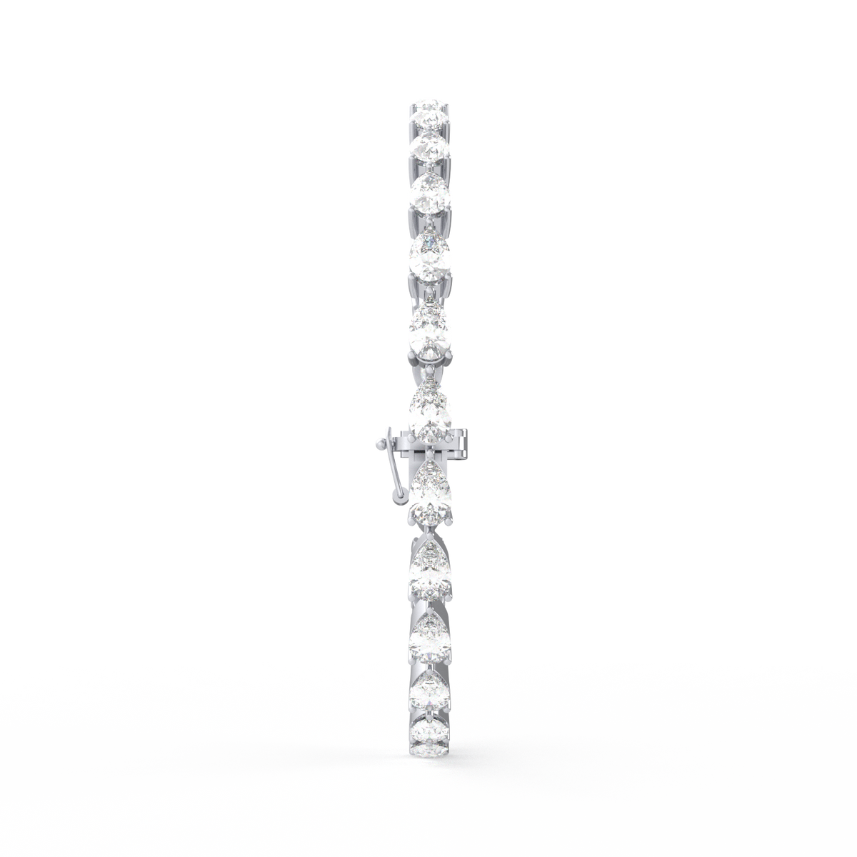 25 Pointer Pear Lab Grown Diamond Tennis Bracelet