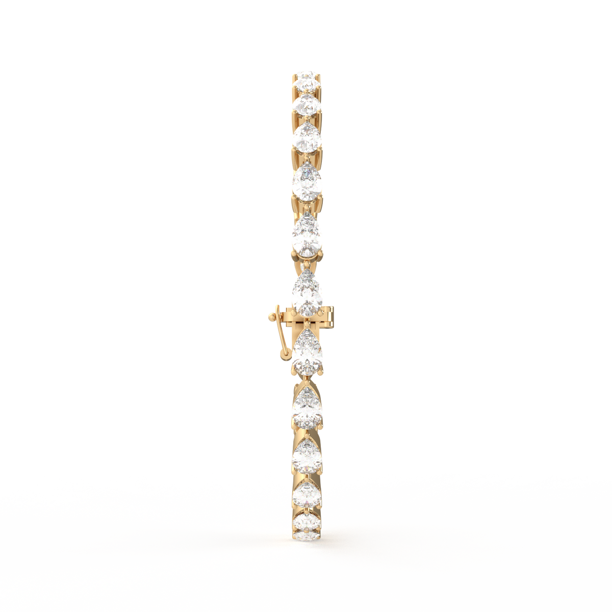 25 Pointer Pear Lab Grown Diamond Tennis Bracelet