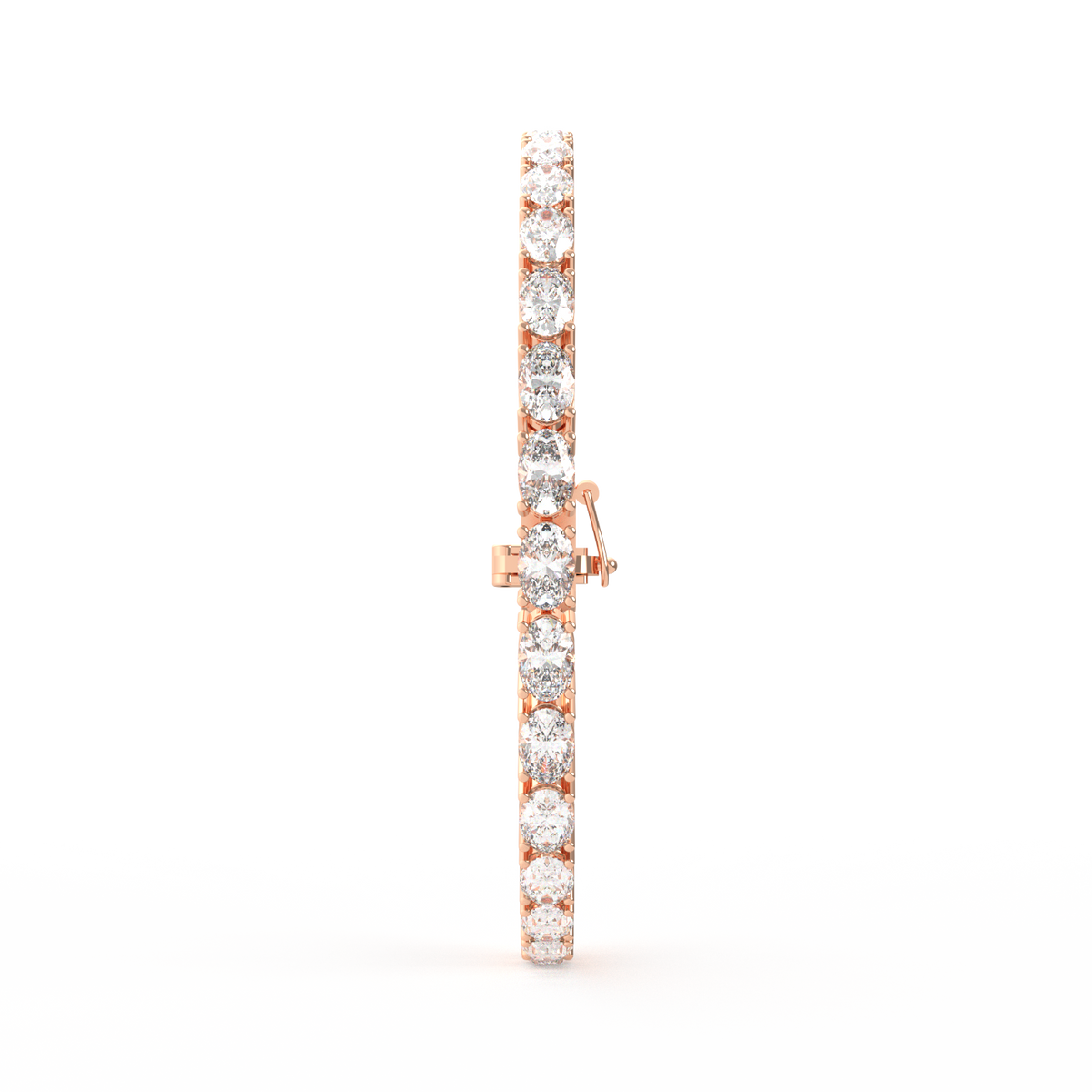 20 Pointer Oval Lab Grown Diamond Tennis Bracelet