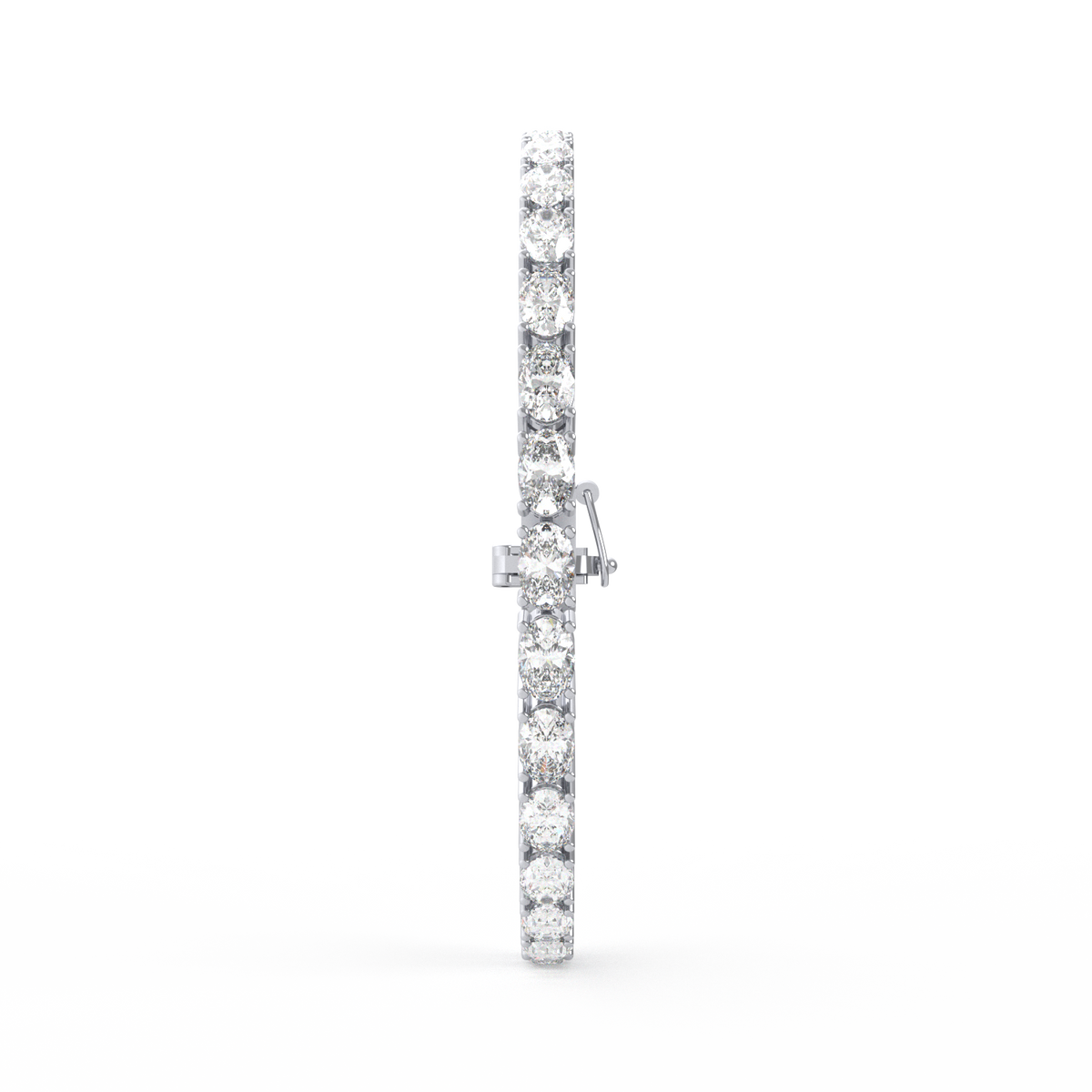 20 Pointer Oval Lab Grown Diamond Tennis Bracelet