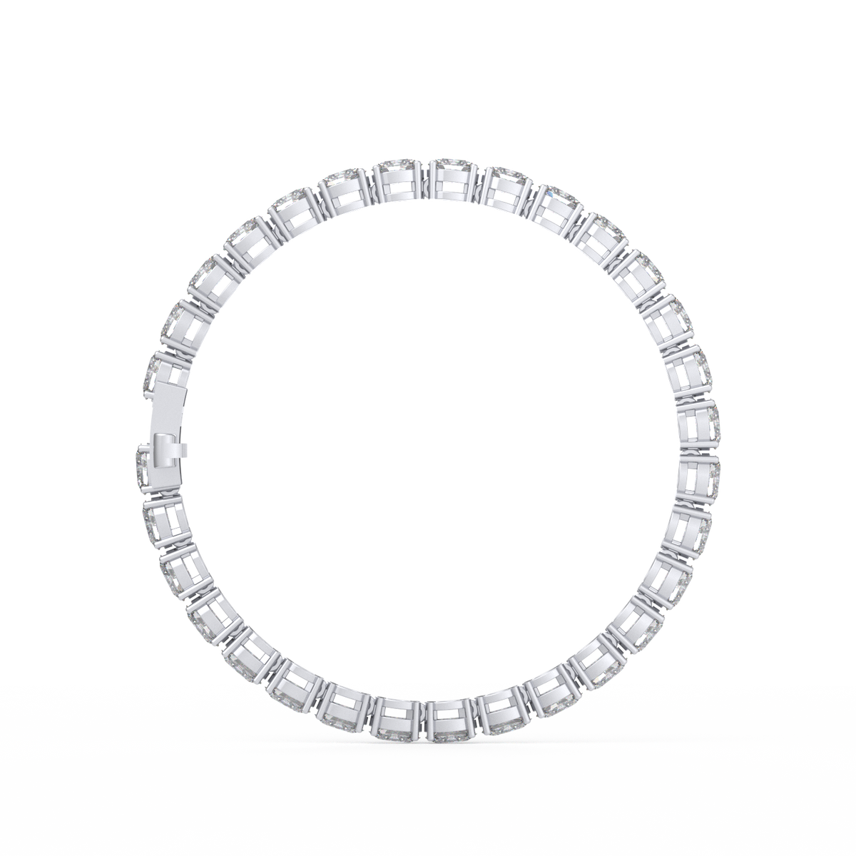 20 Pointer Oval Lab Grown Diamond Tennis Bracelet