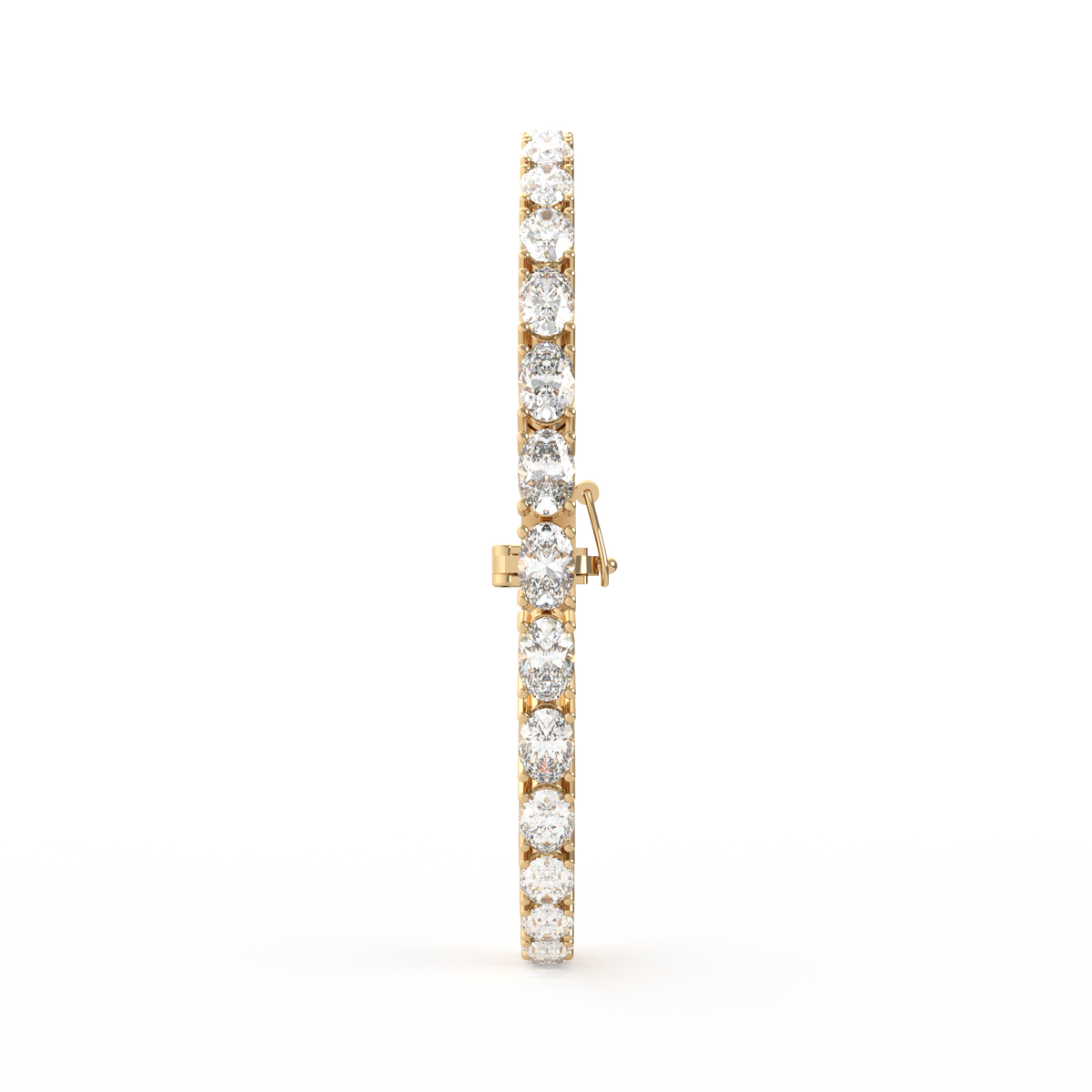 20 Pointer Oval Lab Grown Diamond Tennis Bracelet