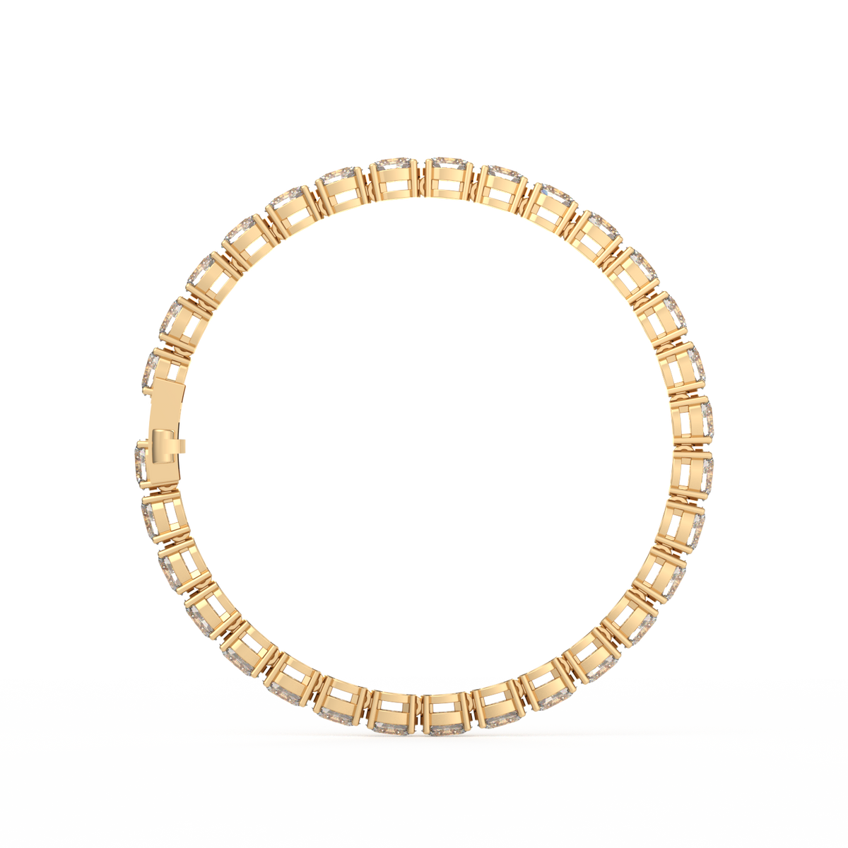 20 Pointer Oval Lab Grown Diamond Tennis Bracelet