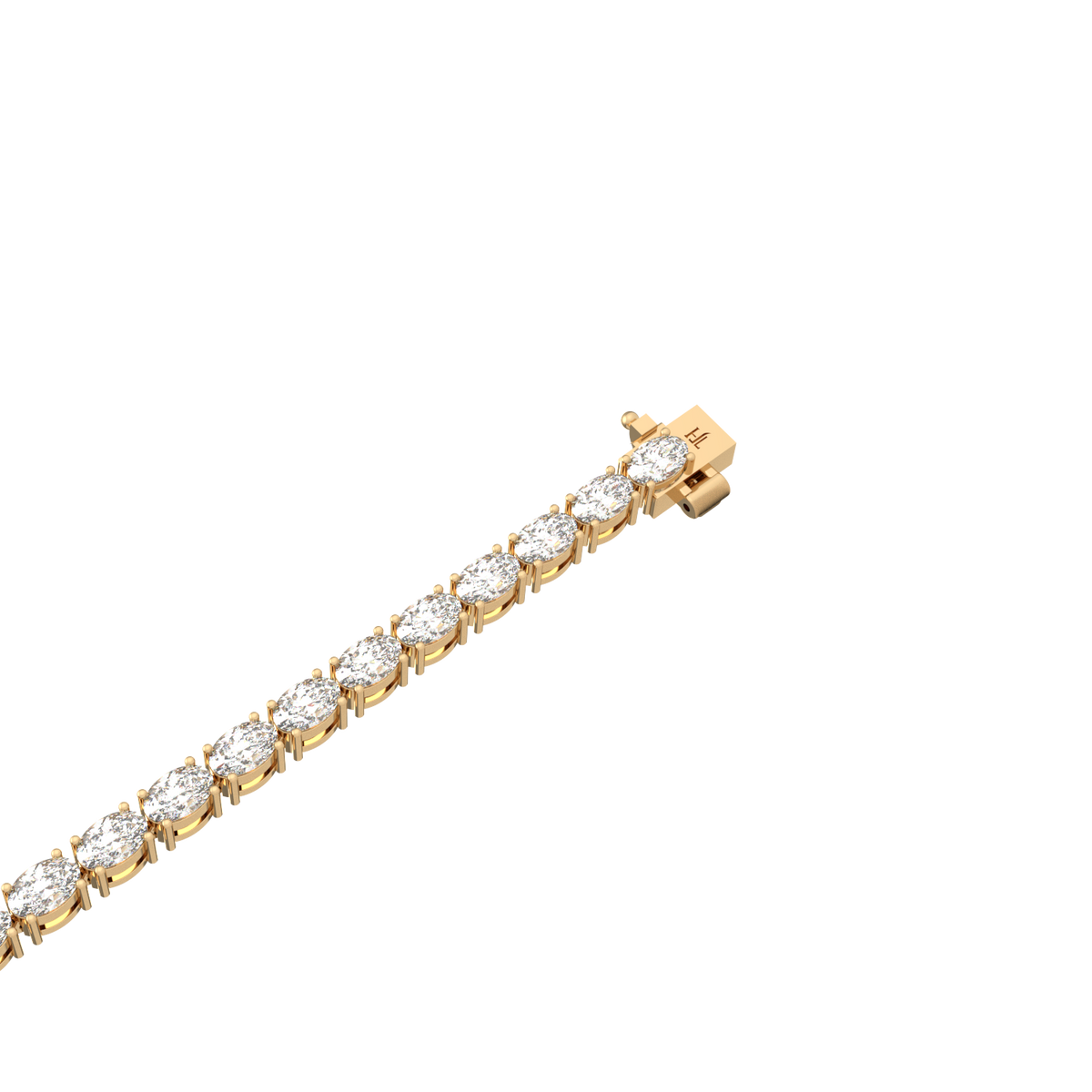 20 Pointer Oval Lab Grown Diamond Tennis Bracelet