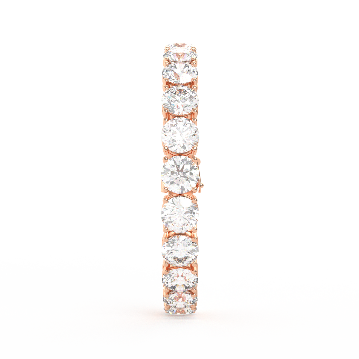 1ct Each Round Lab Grown Diamond Tennis Bracelet