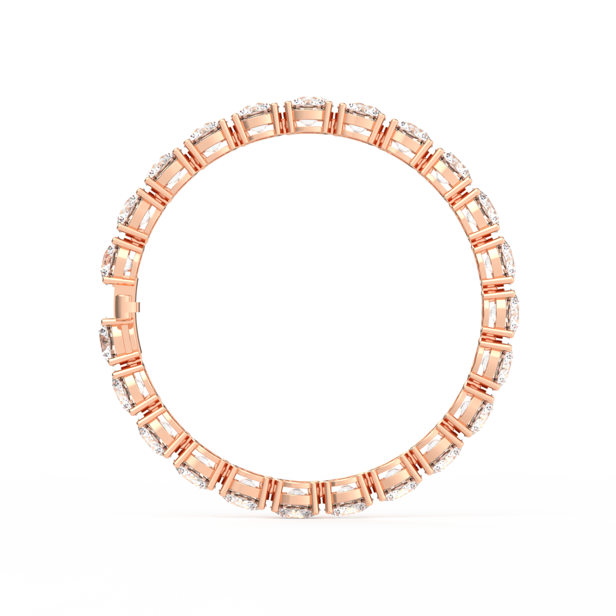 1ct Each Round Lab Grown Diamond Tennis Bracelet