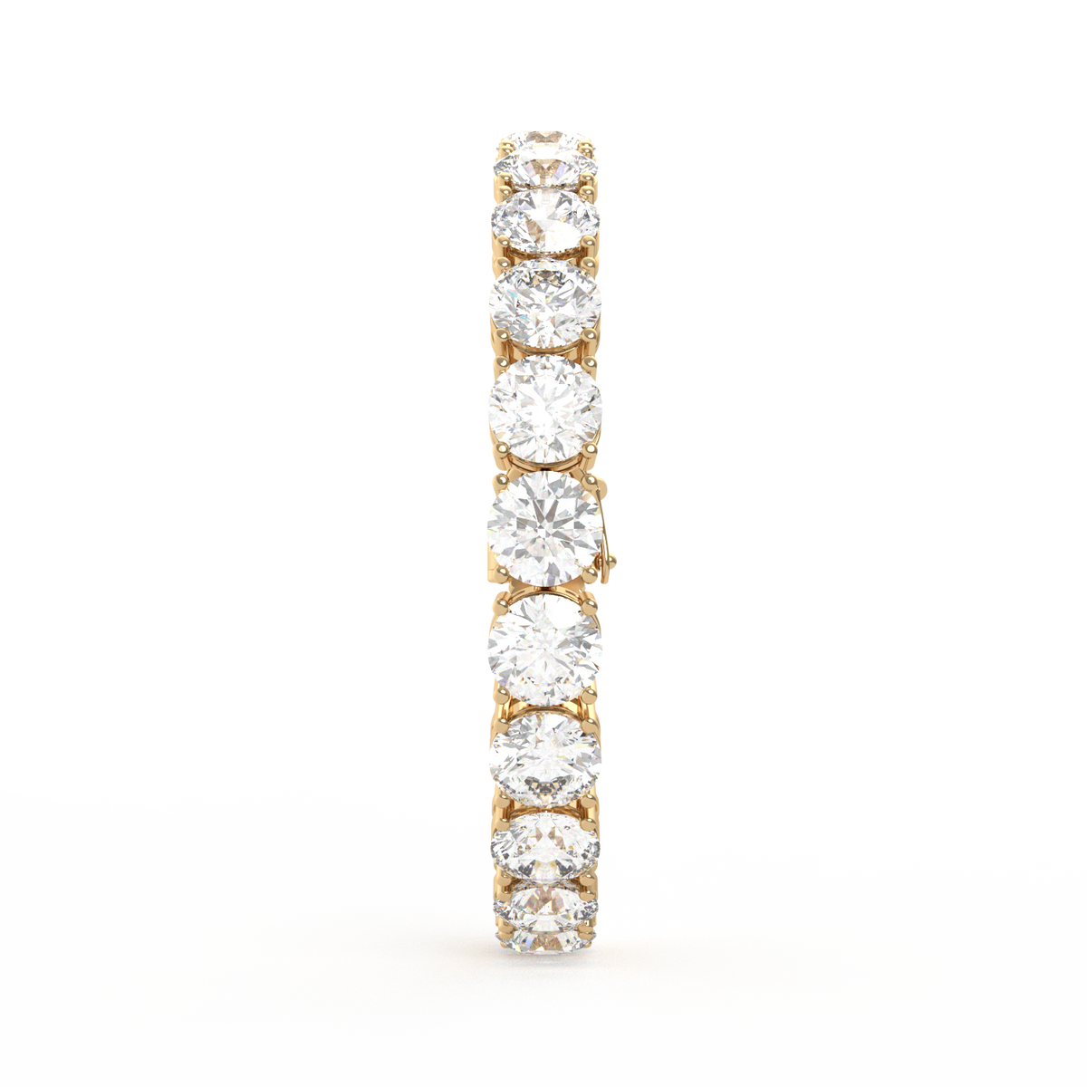 1ct Each Round Lab Grown Diamond Tennis Bracelet