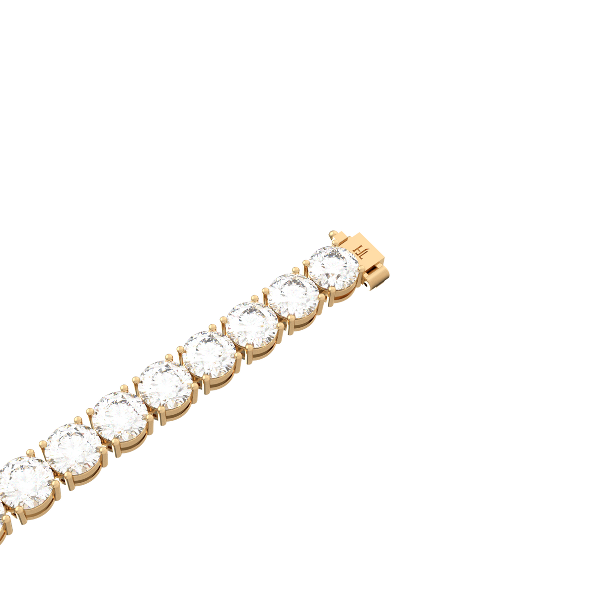 1ct Each Round Lab Grown Diamond Tennis Bracelet