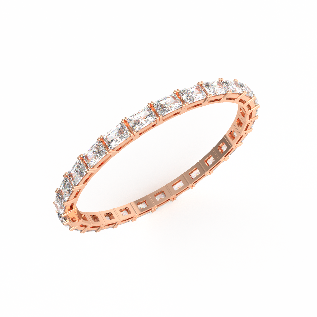 50 Pointer Radiant Lab Grown Diamond Tennis Bracelet