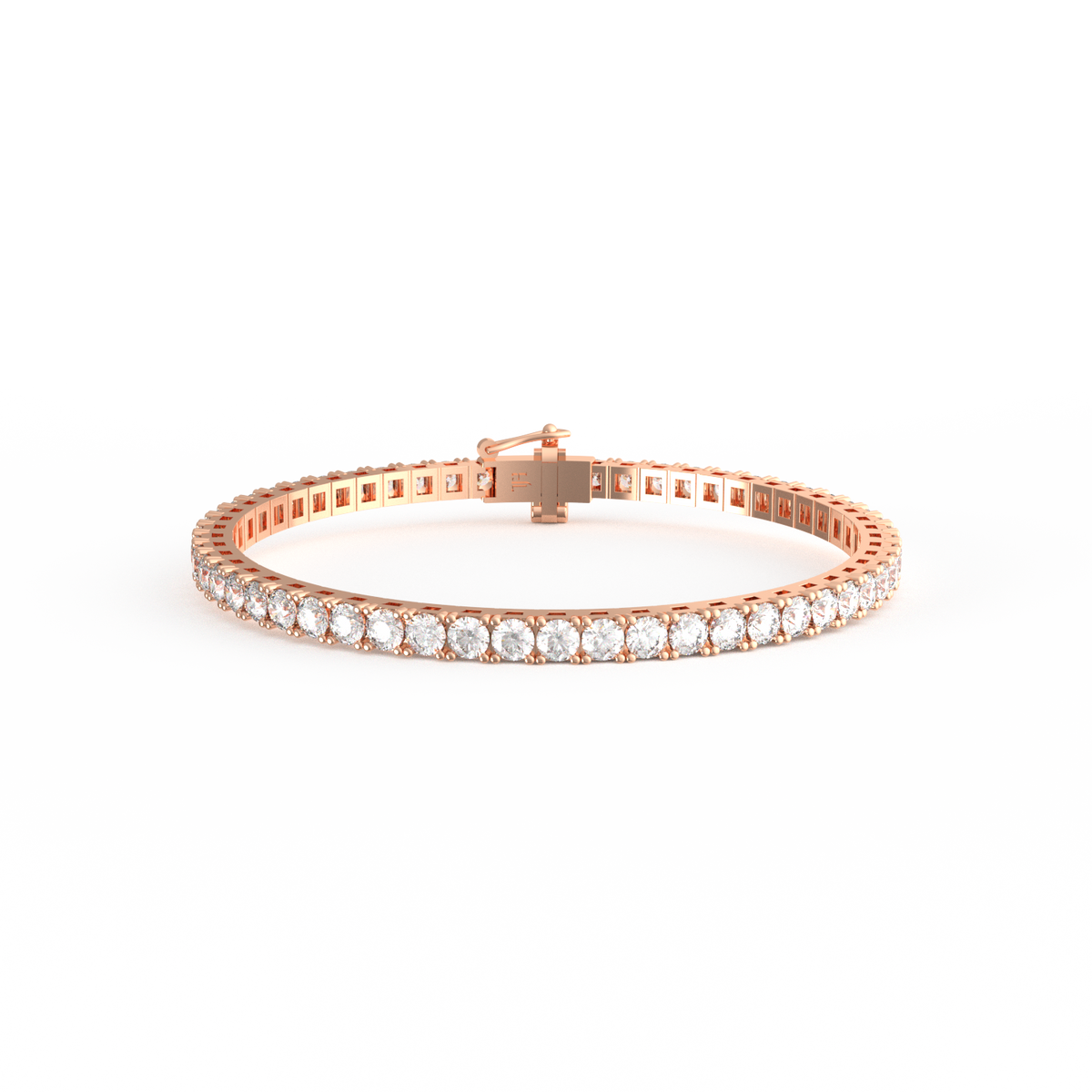 10 Pointer Round Lab Grown Diamond Tennis Bracelet