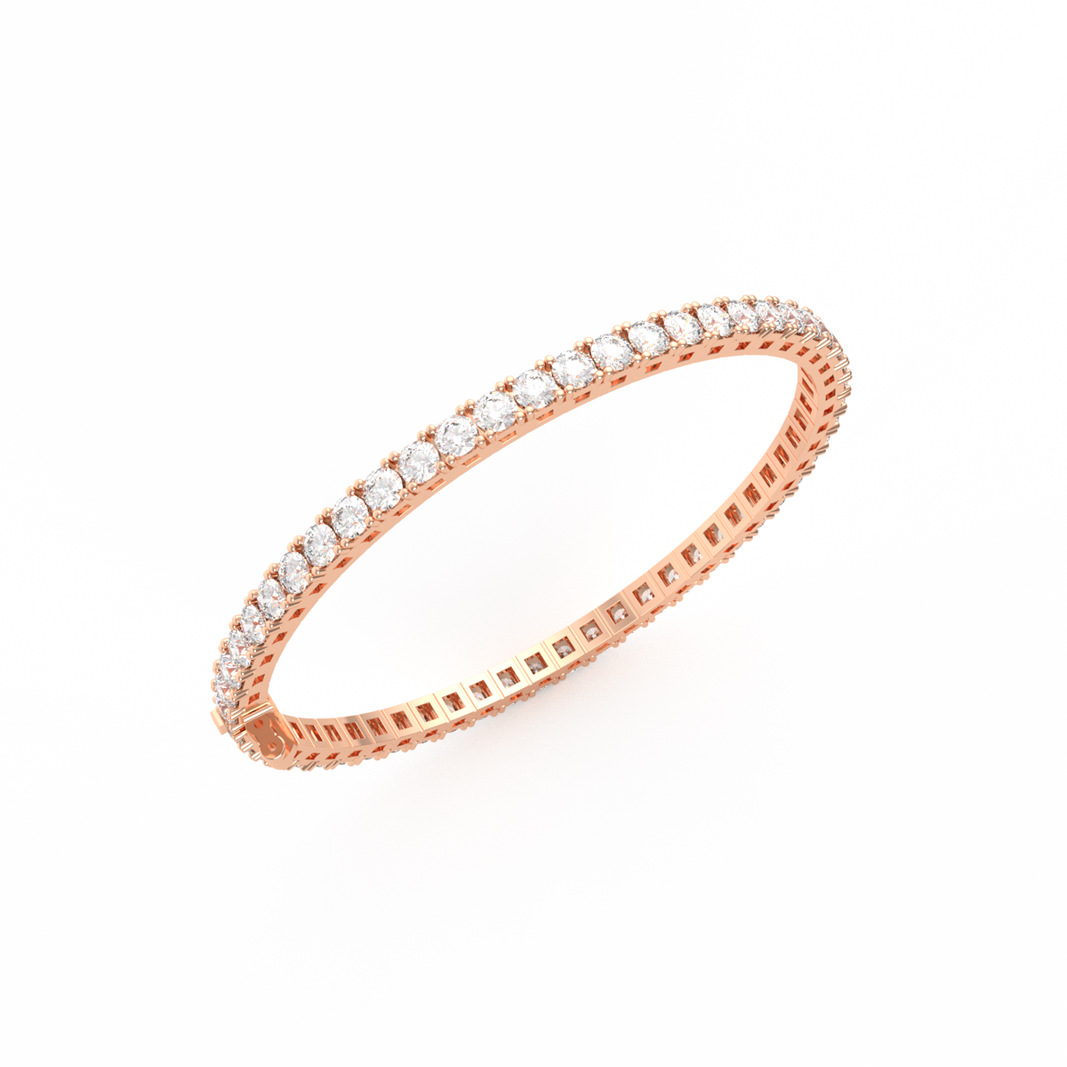 10 Pointer Round Lab Grown Diamond Tennis Bracelet
