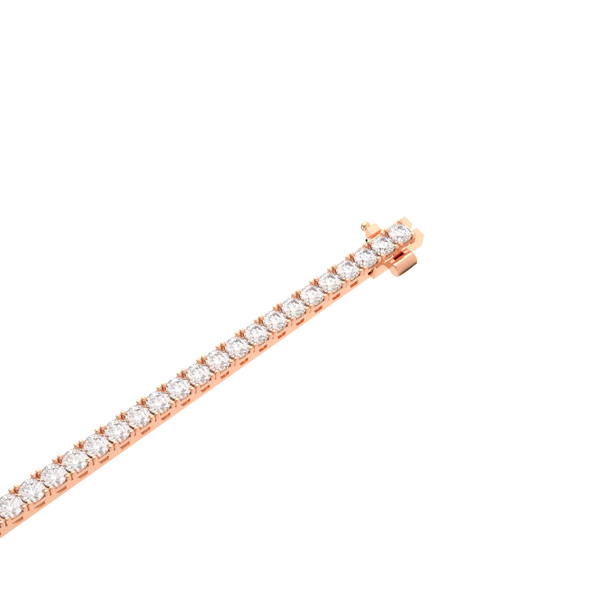 10 Pointer Round Lab Grown Diamond Tennis Bracelet