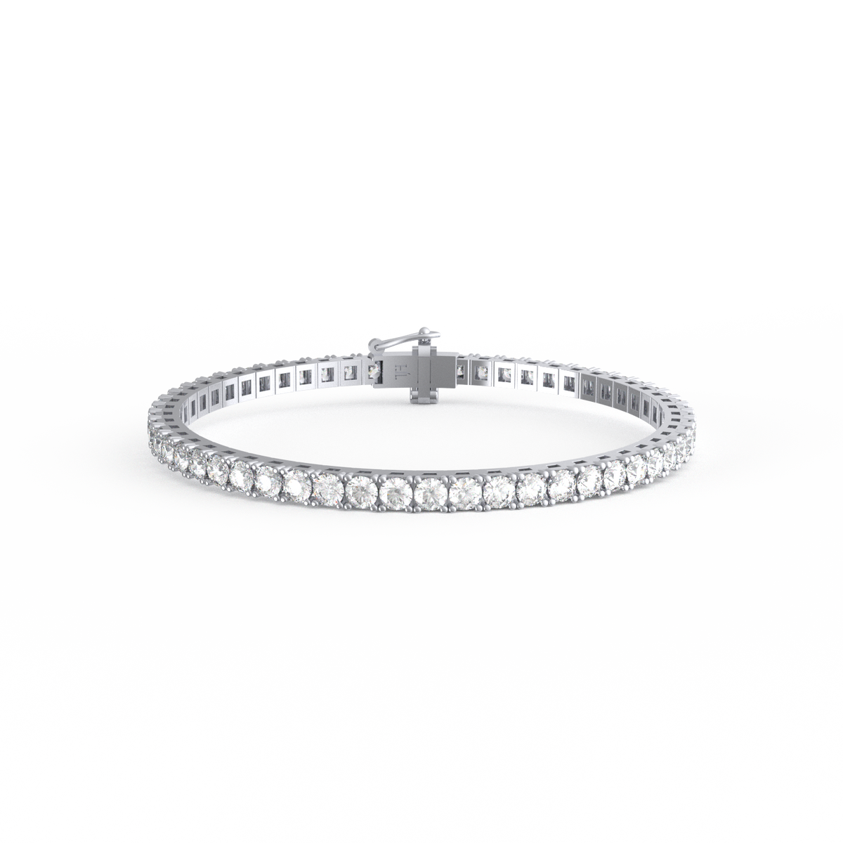 10 Pointer Round Lab Grown Diamond Tennis Bracelet