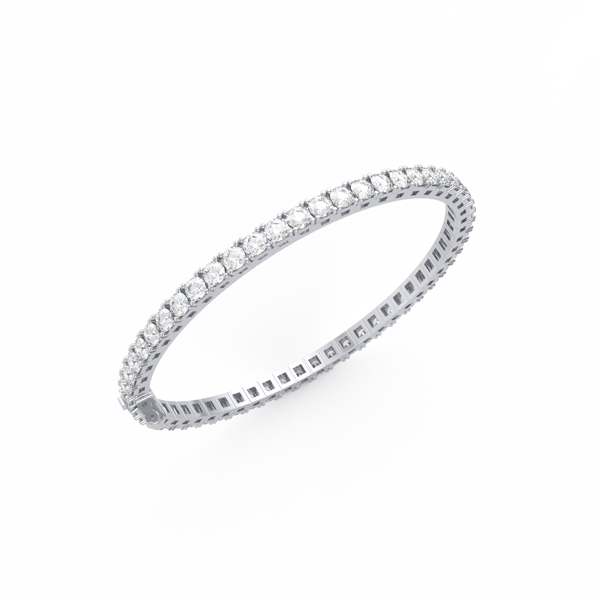 10 Pointer Round Lab Grown Diamond Tennis Bracelet