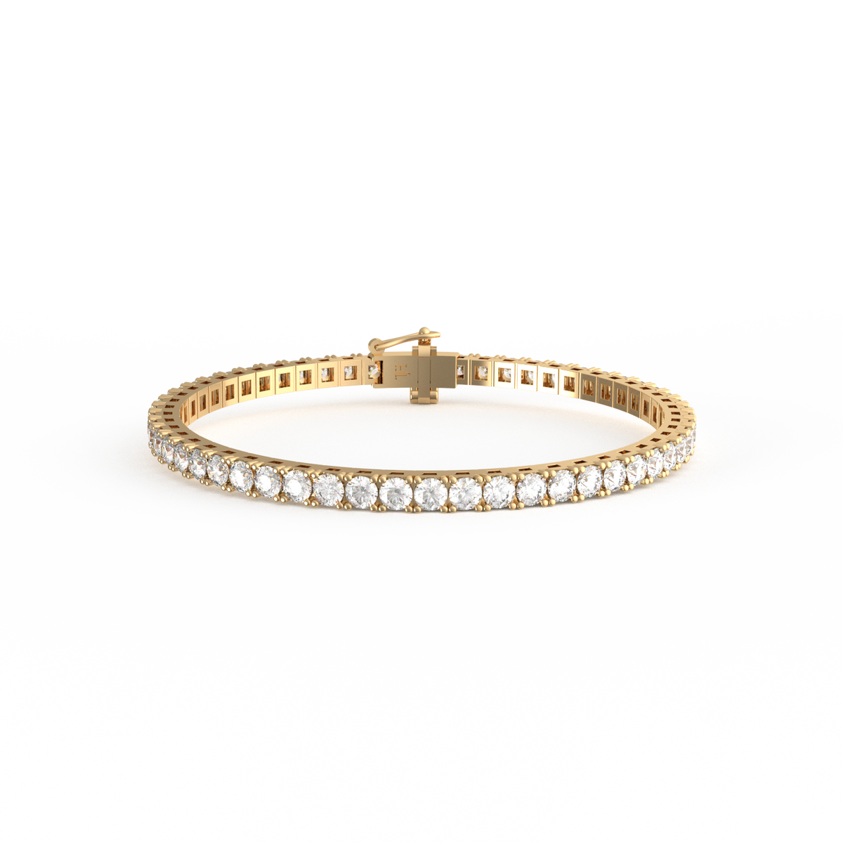 10 Pointer Round Lab Grown Diamond Tennis Bracelet