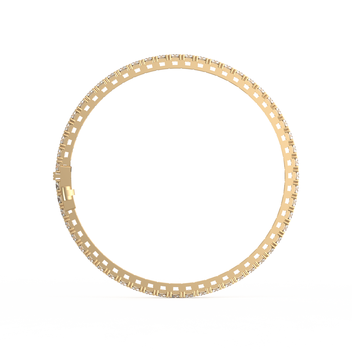 10 Pointer Round Lab Grown Diamond Tennis Bracelet