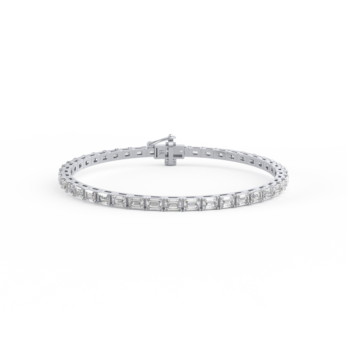 15 Pointer Emerald Lab Grown Diamond Tennis Bracelet