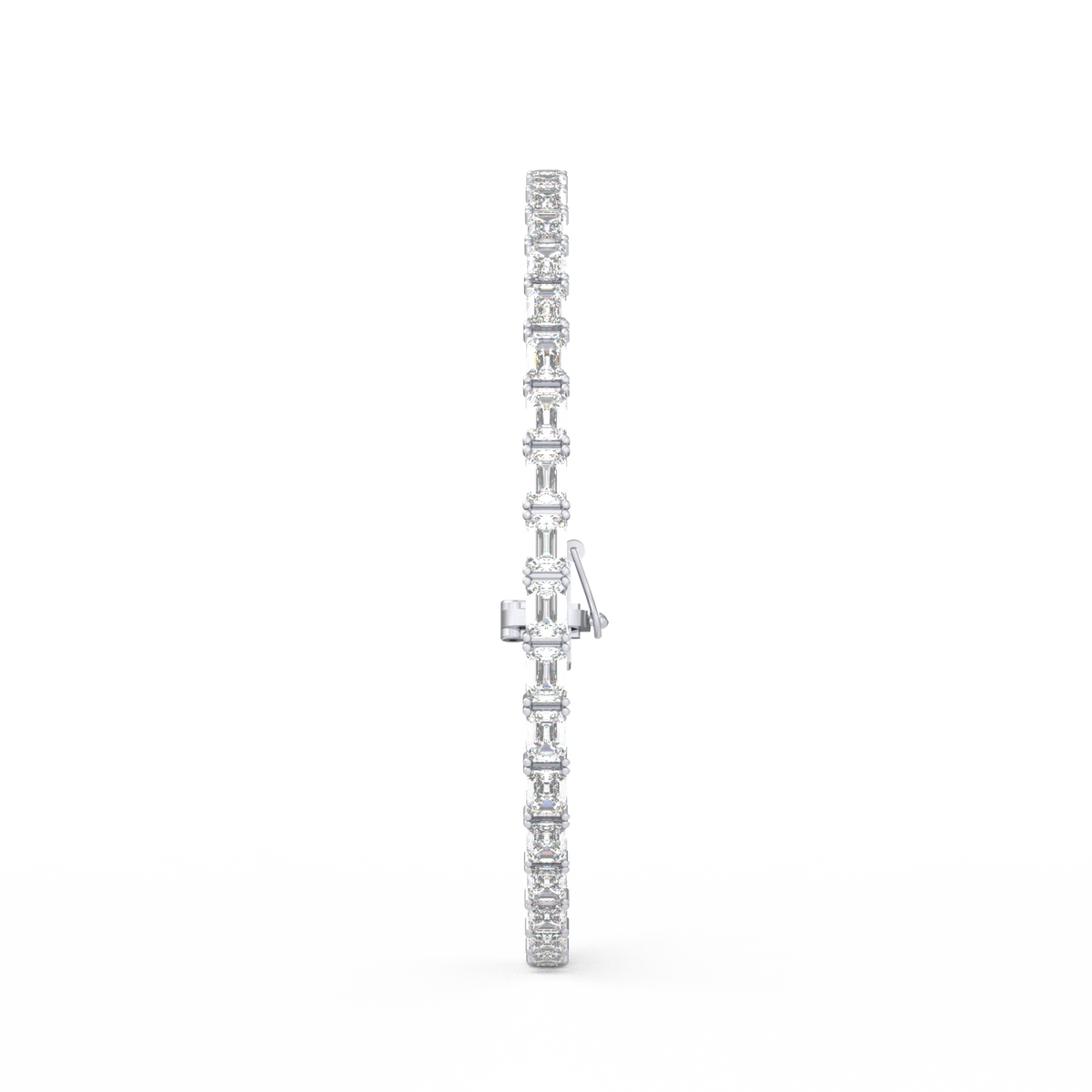 15 Pointer Emerald Lab Grown Diamond Tennis Bracelet
