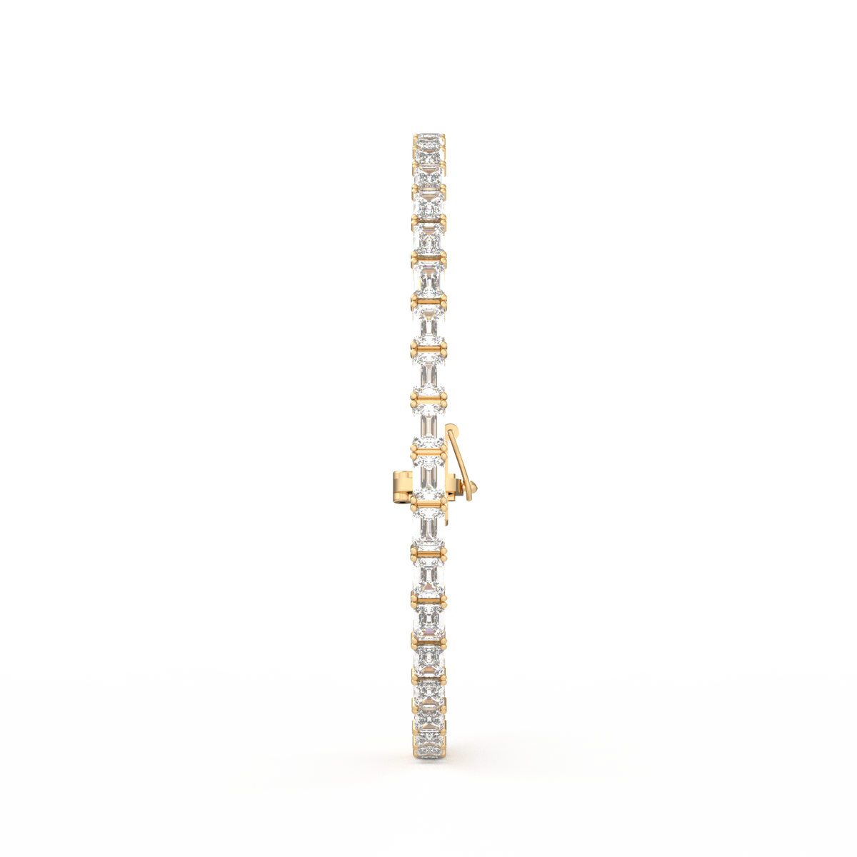 15 Pointer Emerald Lab Grown Diamond Tennis Bracelet