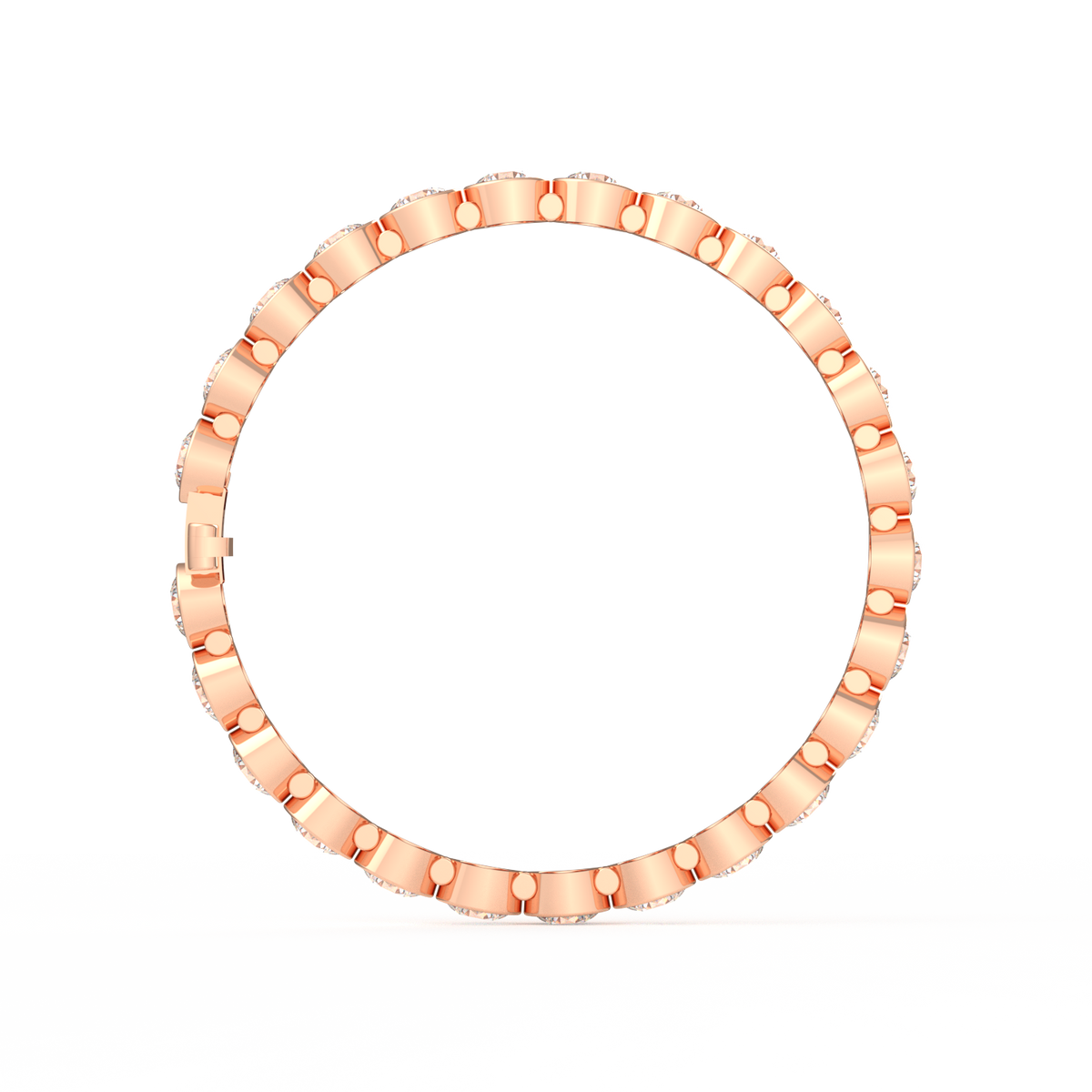 50 Pointer Round Bezel Lab Grown Diamond Tennis Bracelet