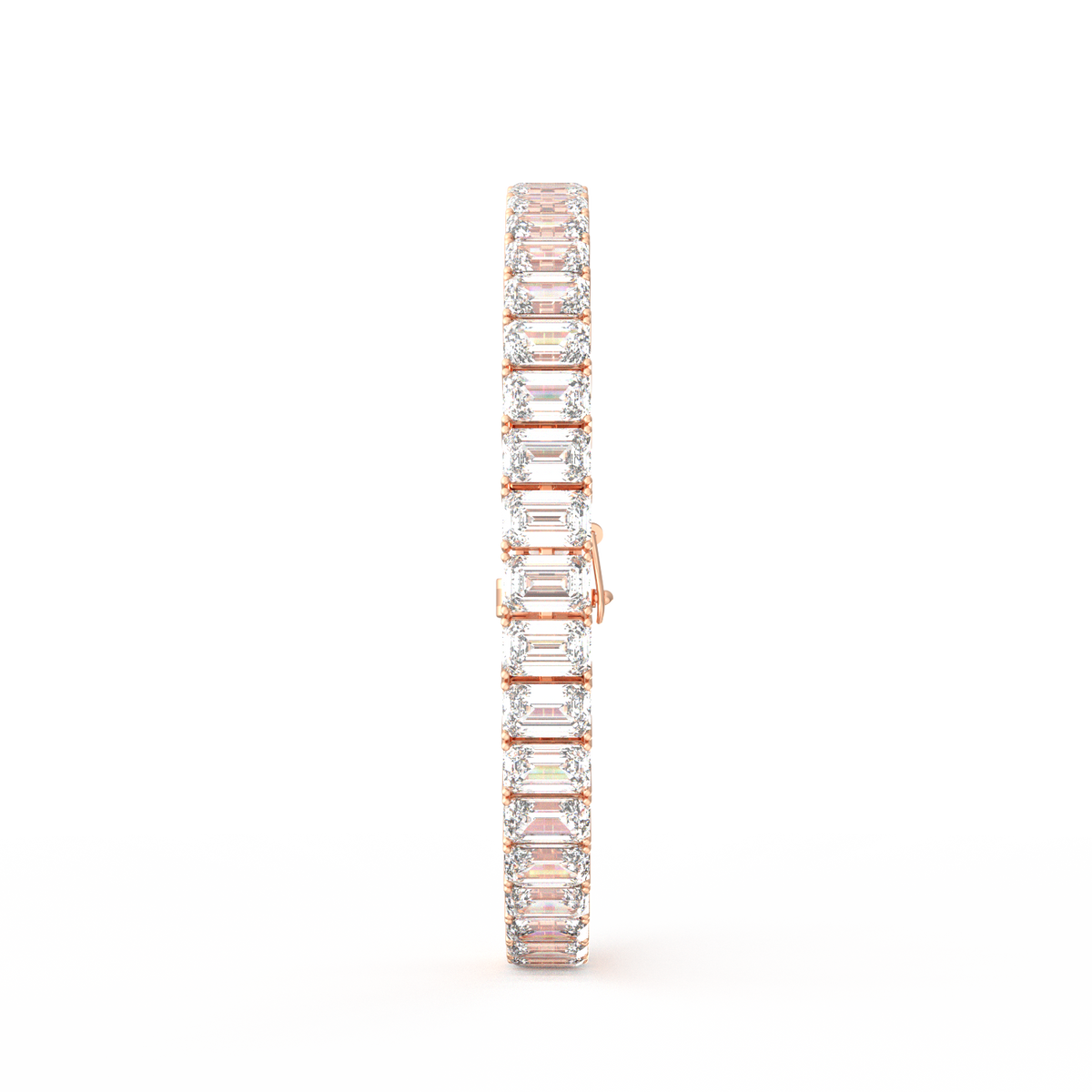 50 Pointer Emerald Lab Grown Diamond Tennis Bracelet