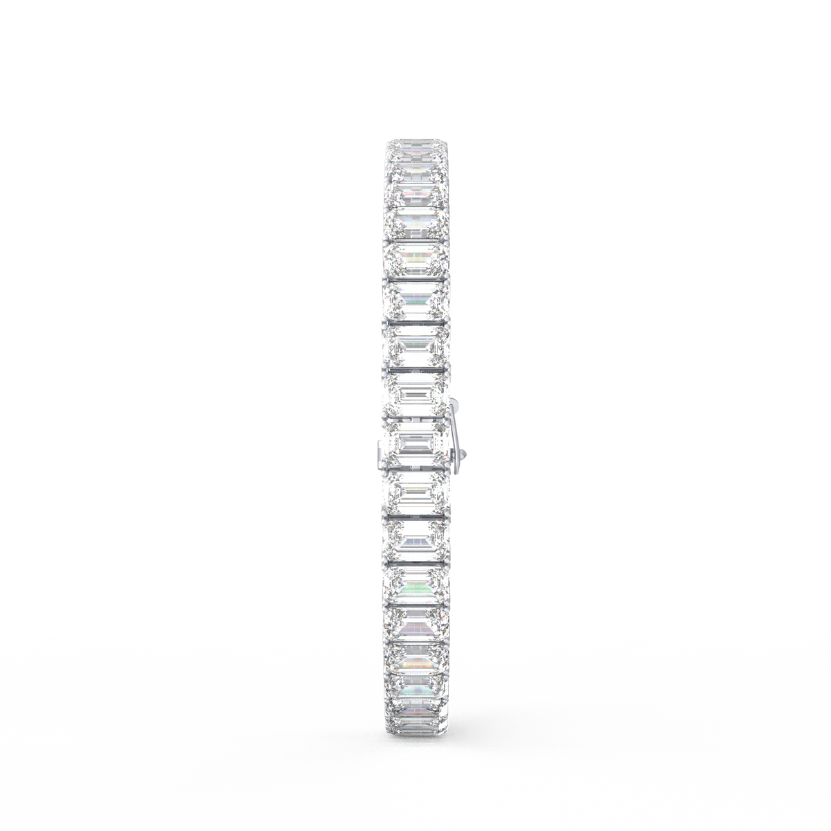 50 Pointer Emerald Lab Grown Diamond Tennis Bracelet