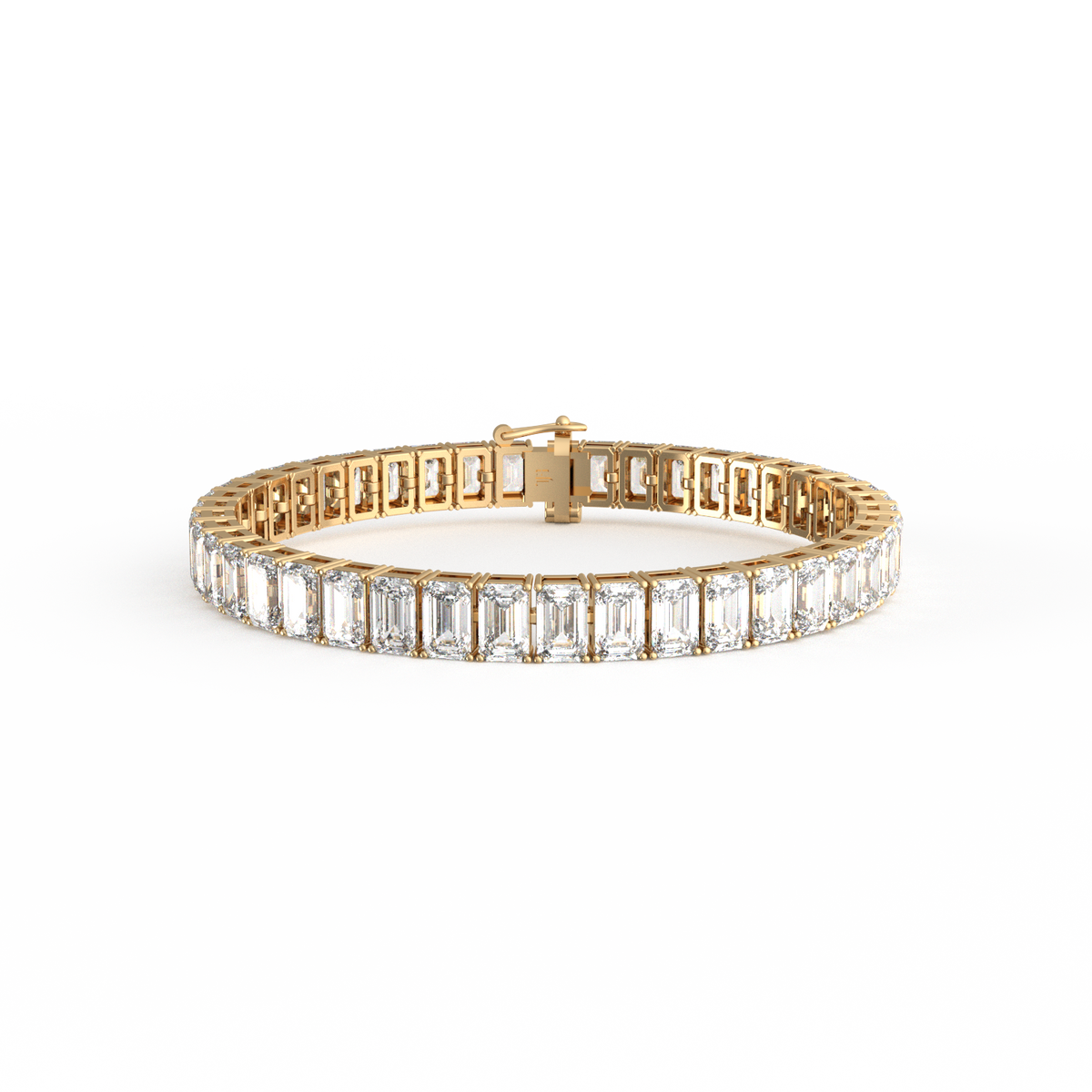 50 Pointer Emerald Lab Grown Diamond Tennis Bracelet