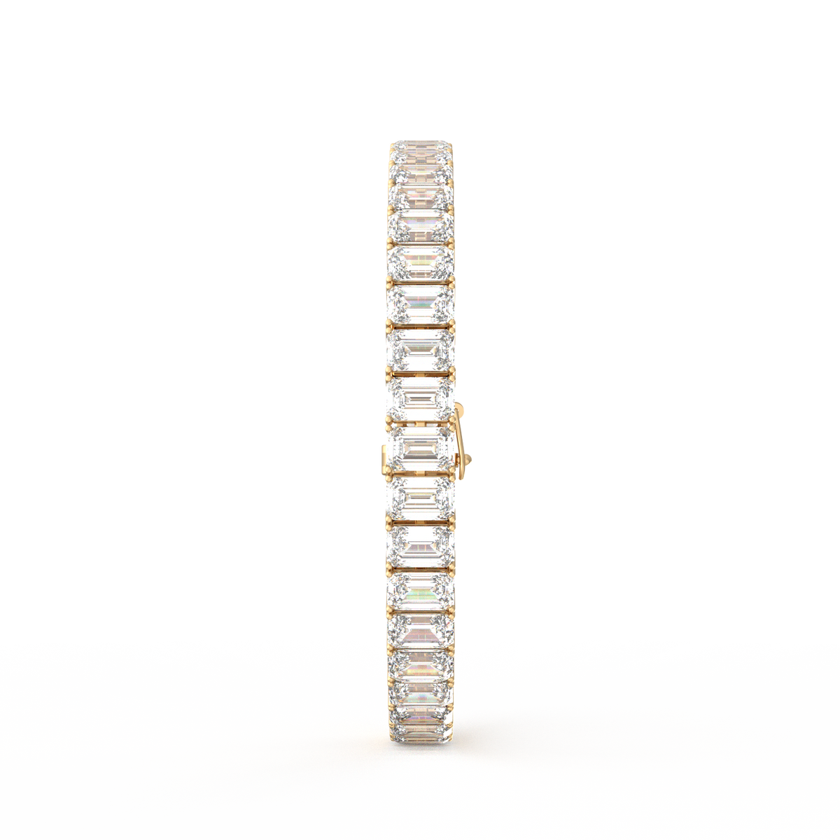 50 Pointer Emerald Lab Grown Diamond Tennis Bracelet