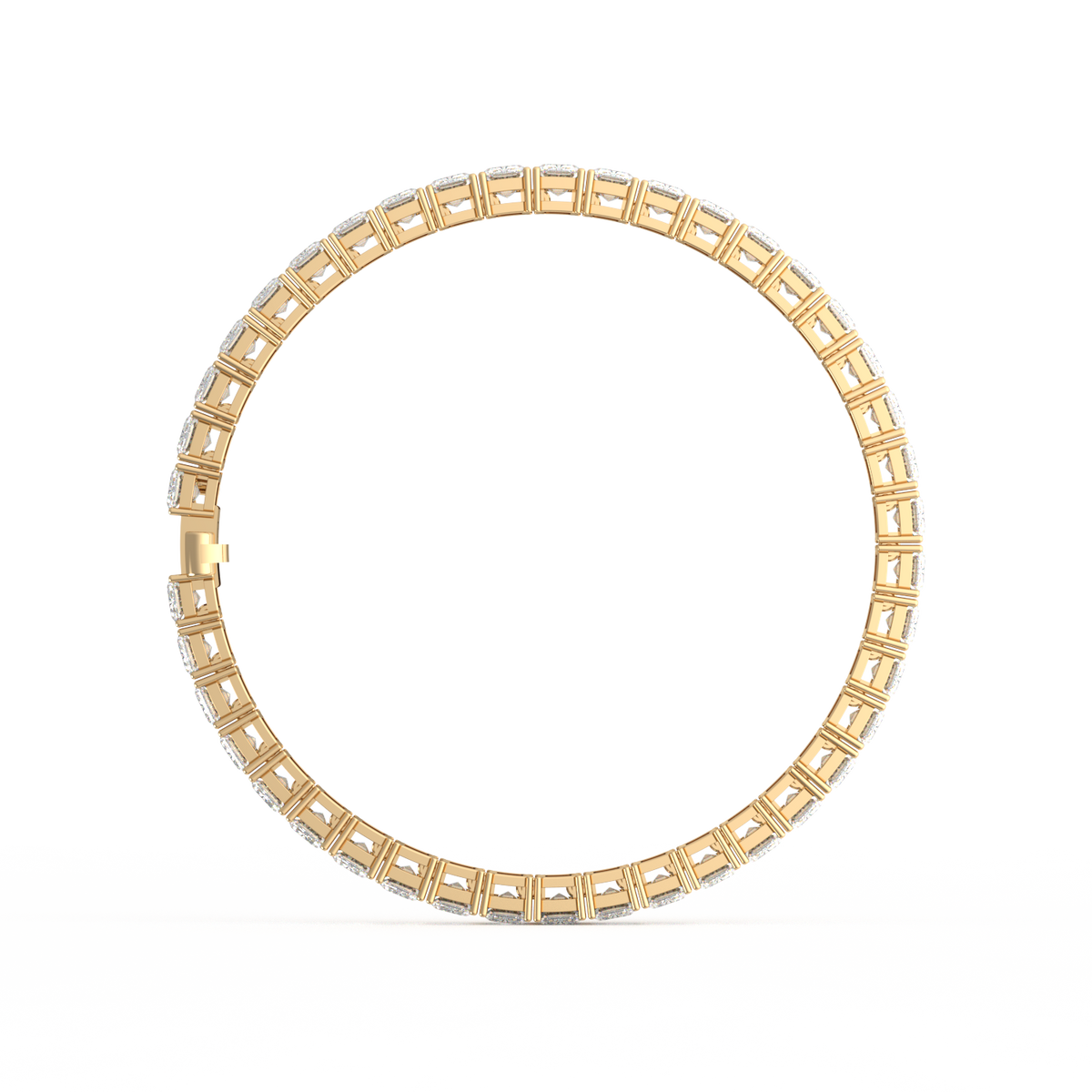 50 Pointer Emerald Lab Grown Diamond Tennis Bracelet