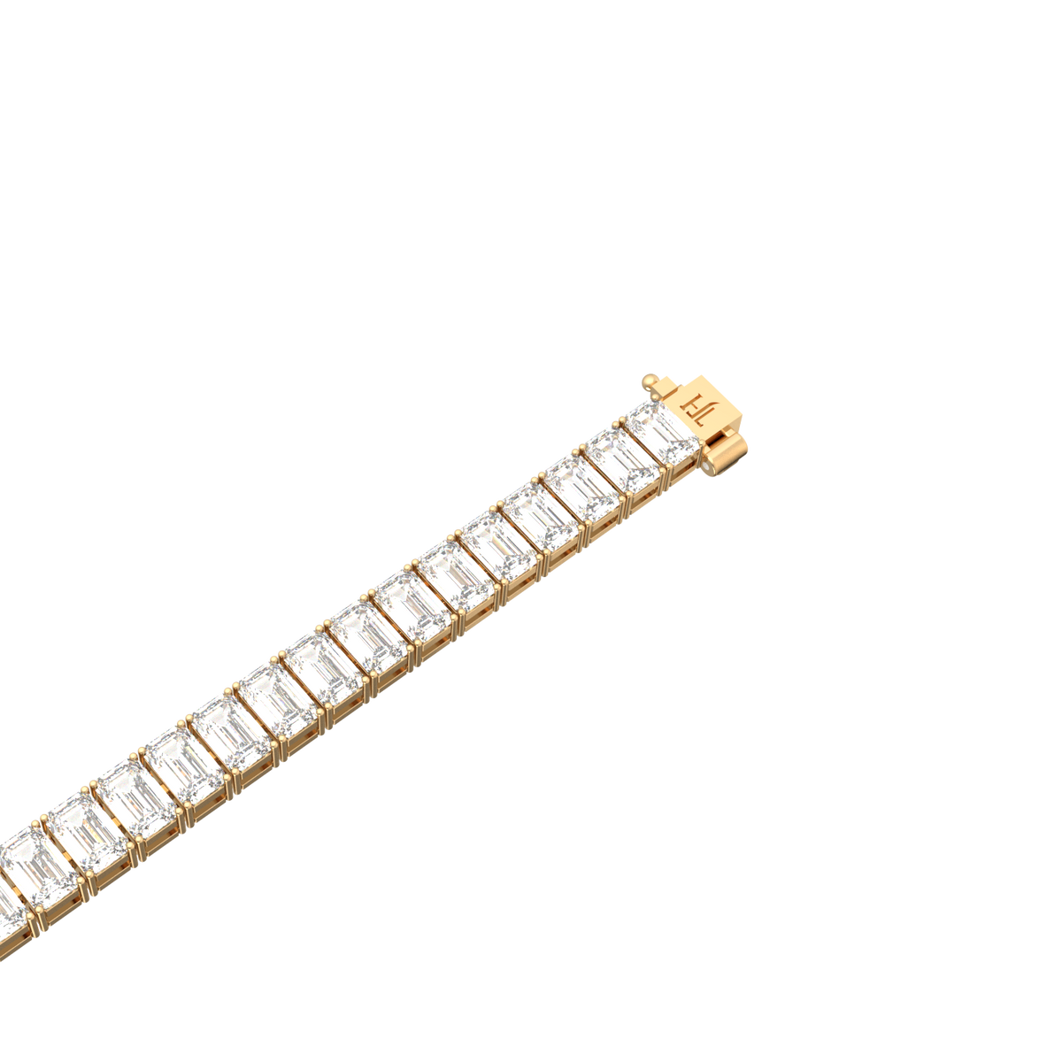 50 Pointer Emerald Lab Grown Diamond Tennis Bracelet