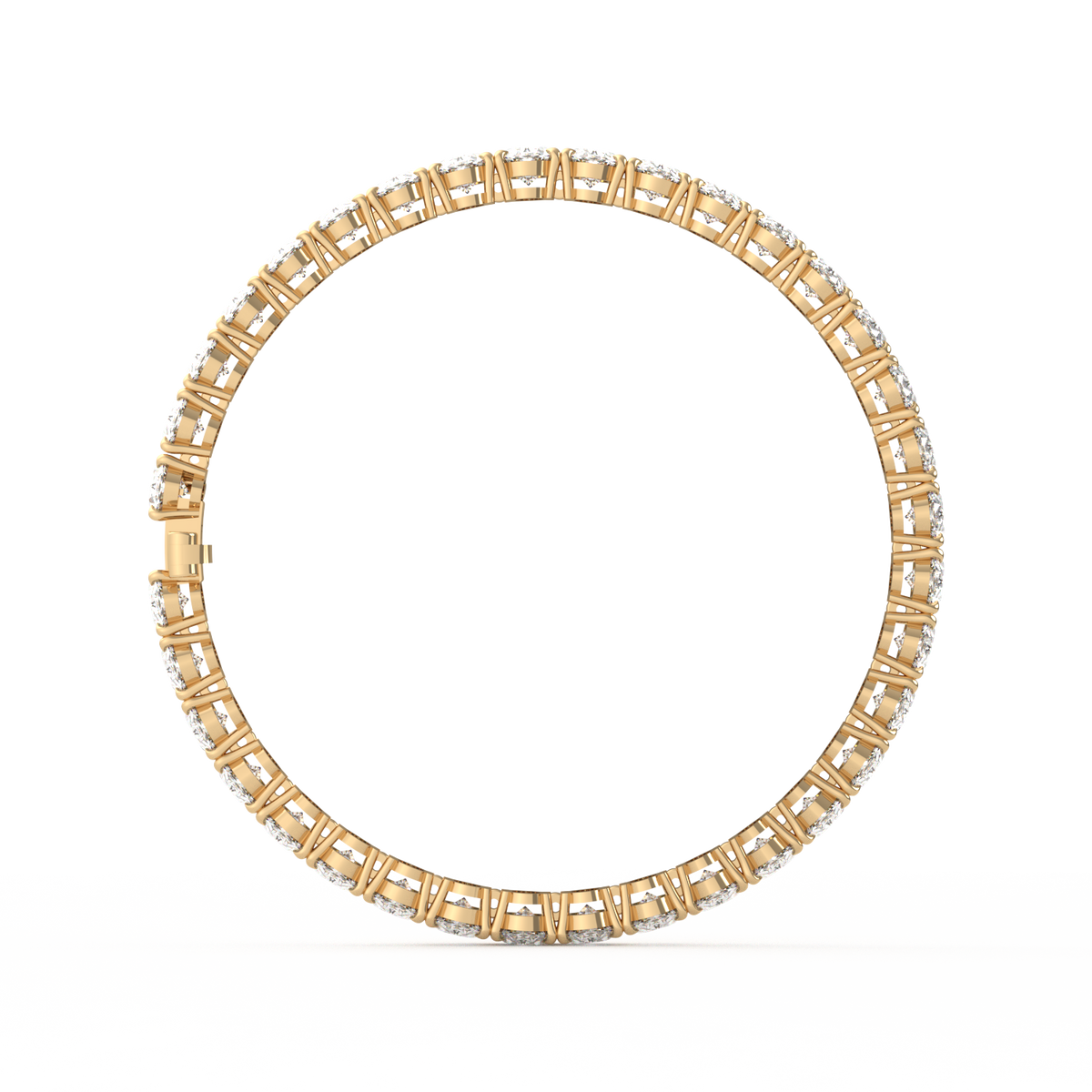 50 Pointer Oval Lab Grown Diamond Tennis Bracelet