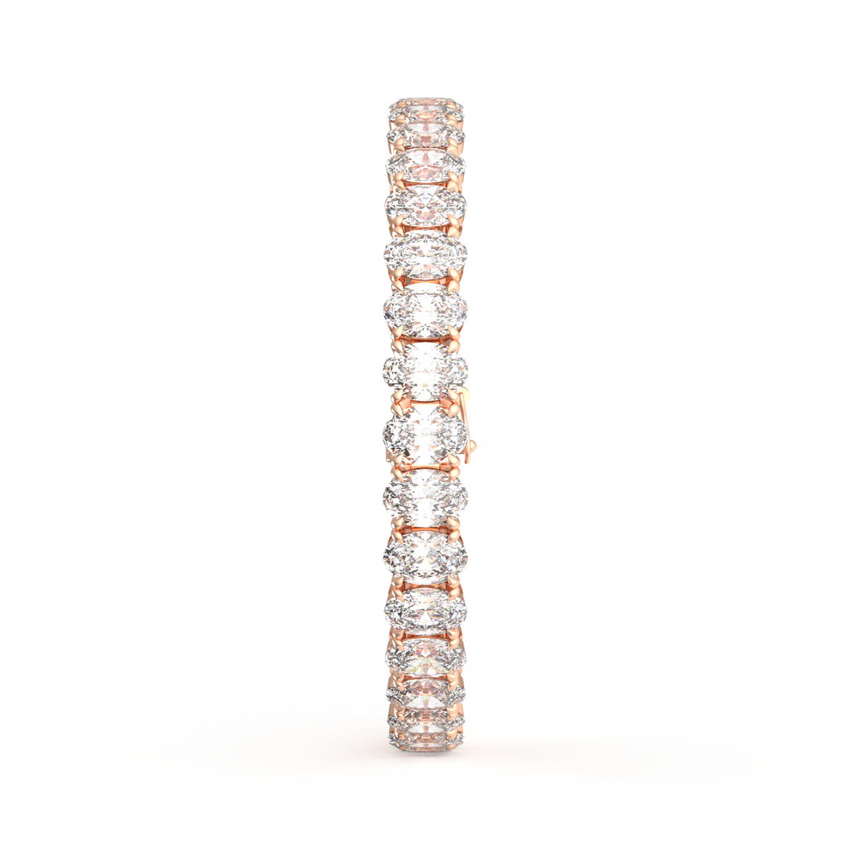 50 Pointer Oval Lab Grown Diamond Tennis Bracelet