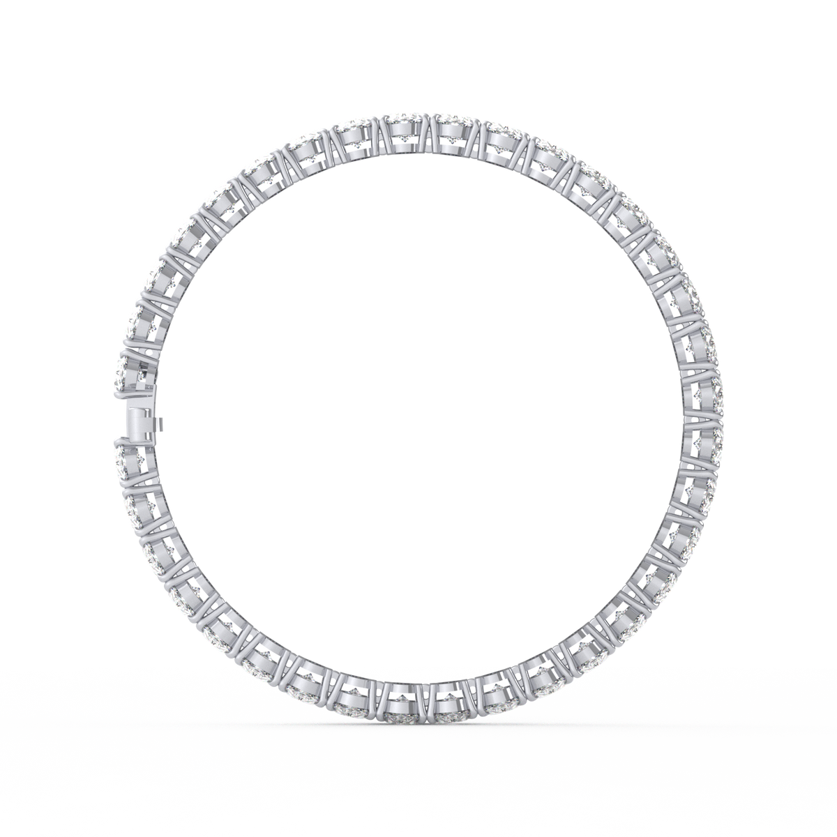 50 Pointer Oval Lab Grown Diamond Tennis Bracelet