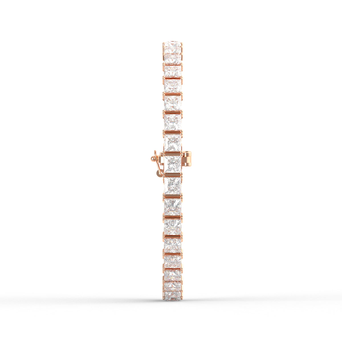 10.80CT Princess Lab Grown Diamond Tennis Bracelet