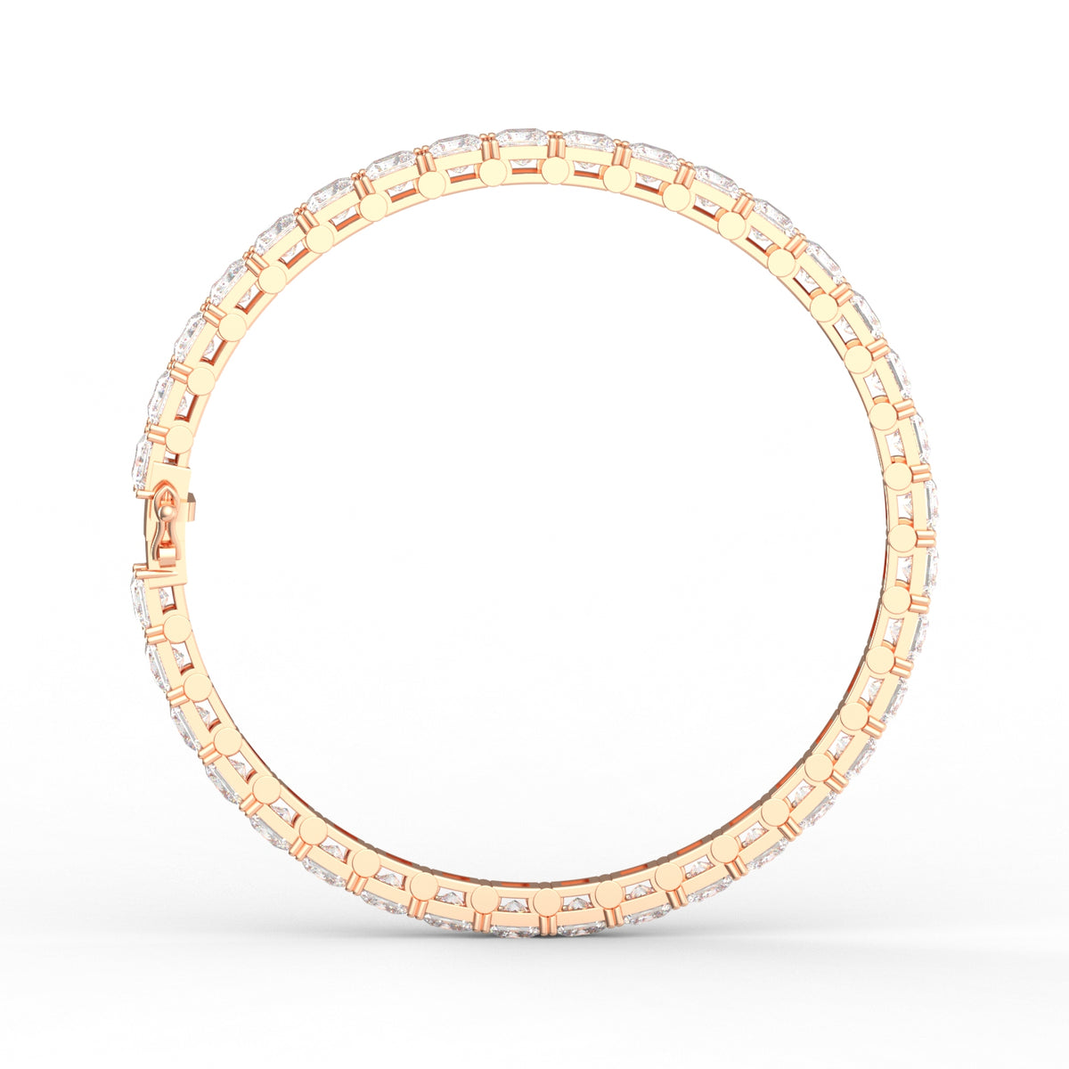 10.80CT Princess Lab Grown Diamond Tennis Bracelet