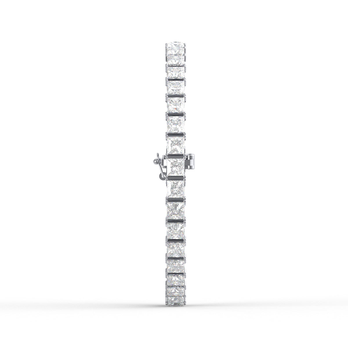 10.80CT Princess Lab Grown Diamond Tennis Bracelet