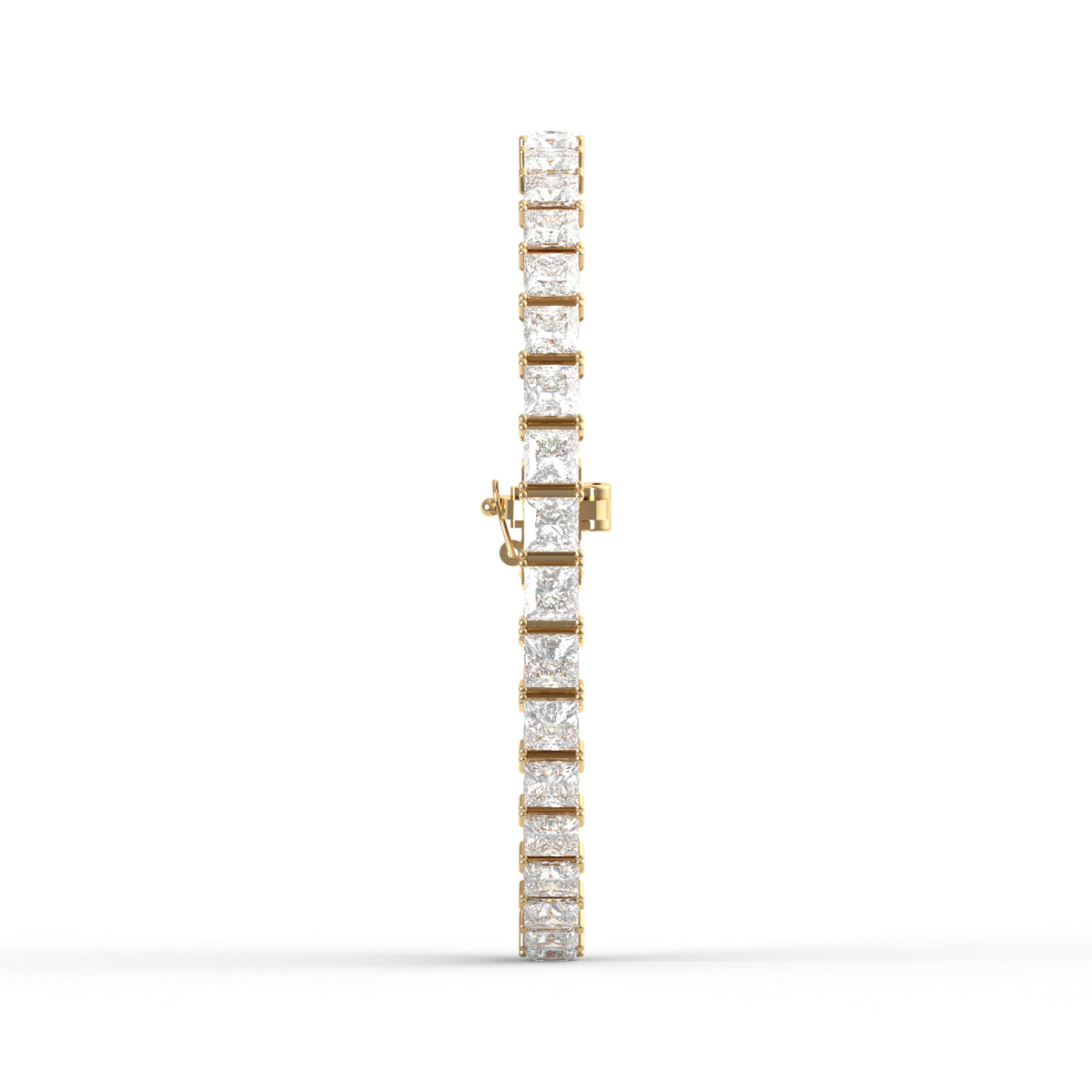10.80CT Princess Lab Grown Diamond Tennis Bracelet