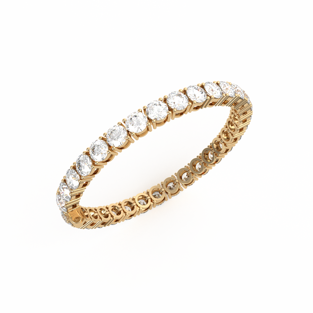 50 Pointer Round Lab Grown Diamond Tennis Bracelet