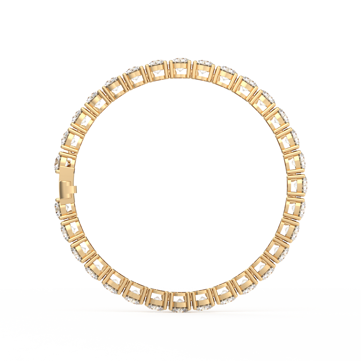 50 Pointer Round Lab Grown Diamond Tennis Bracelet