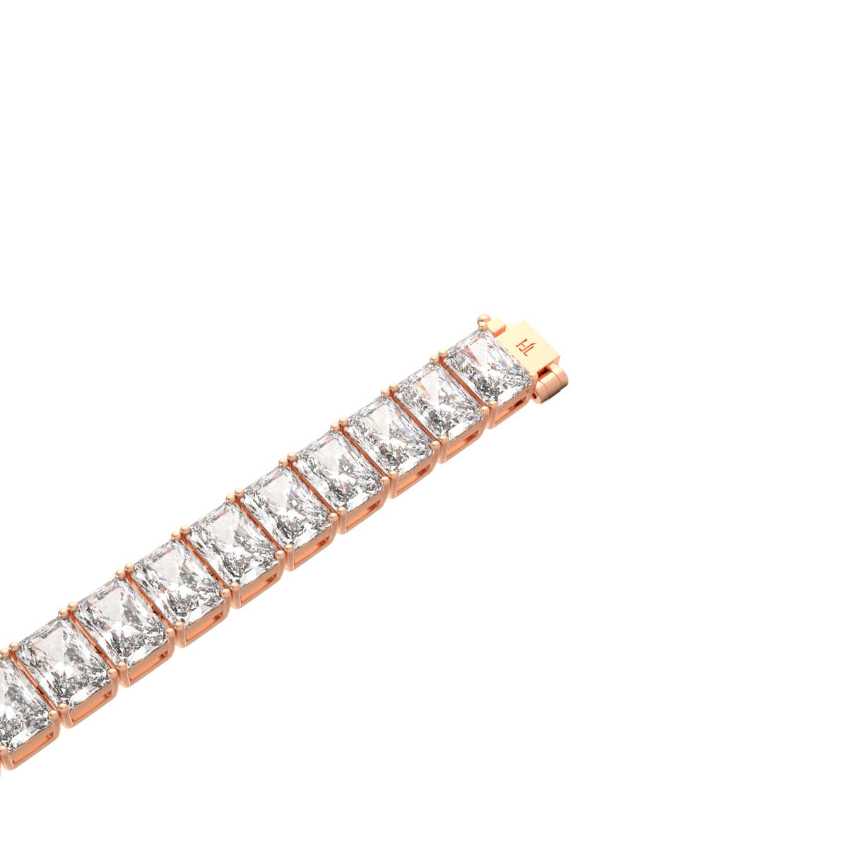 27CT Radiant Lab Grown Diamond Tennis Bracelet