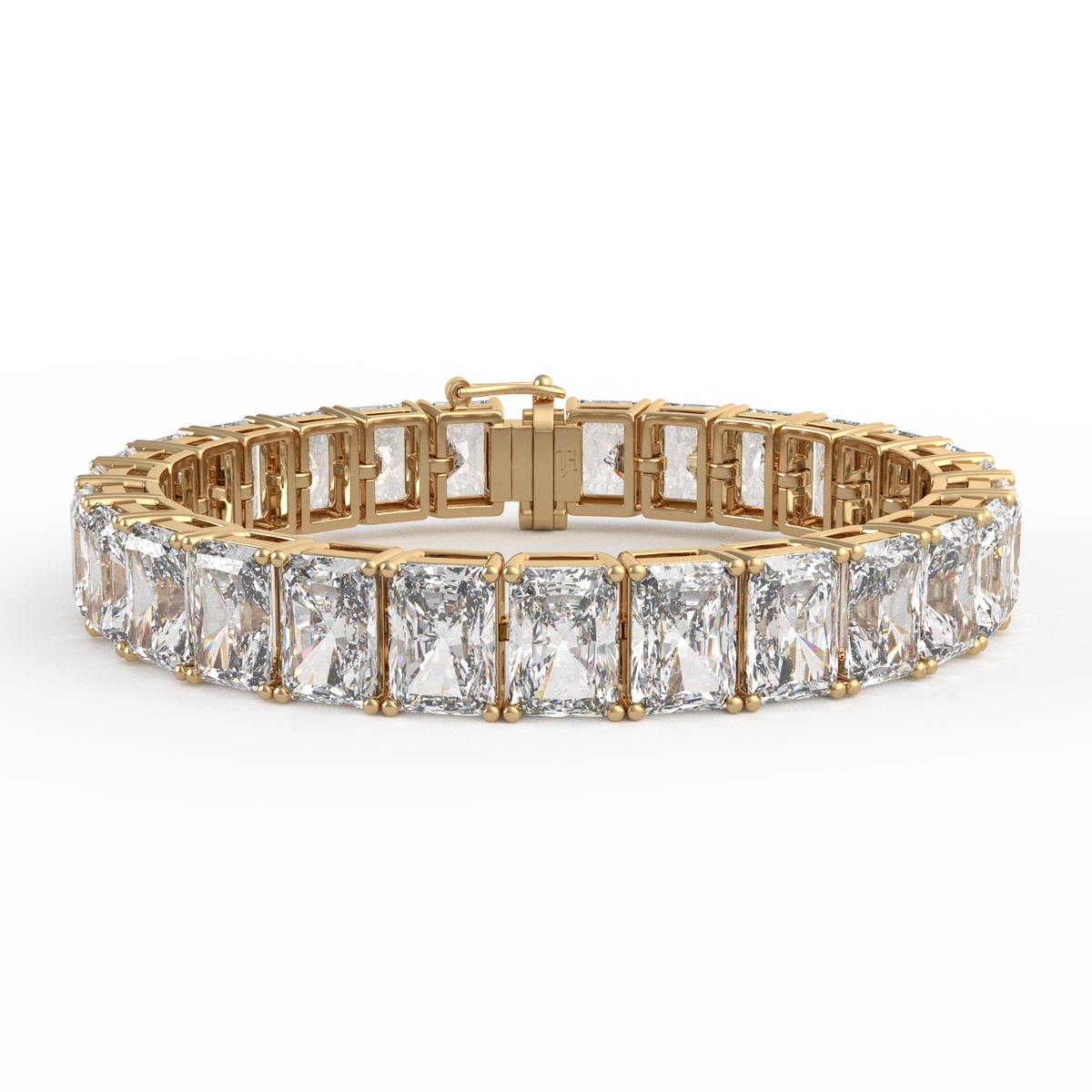 27CT Radiant Lab Grown Diamond Tennis Bracelet