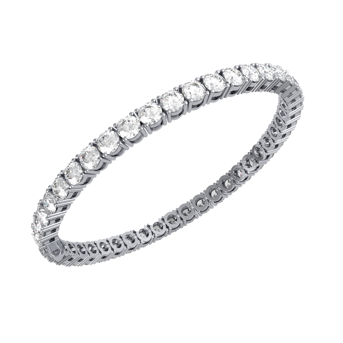 Classic 30 Pointer Round Lab Grown Diamond Tennis Bracelet
