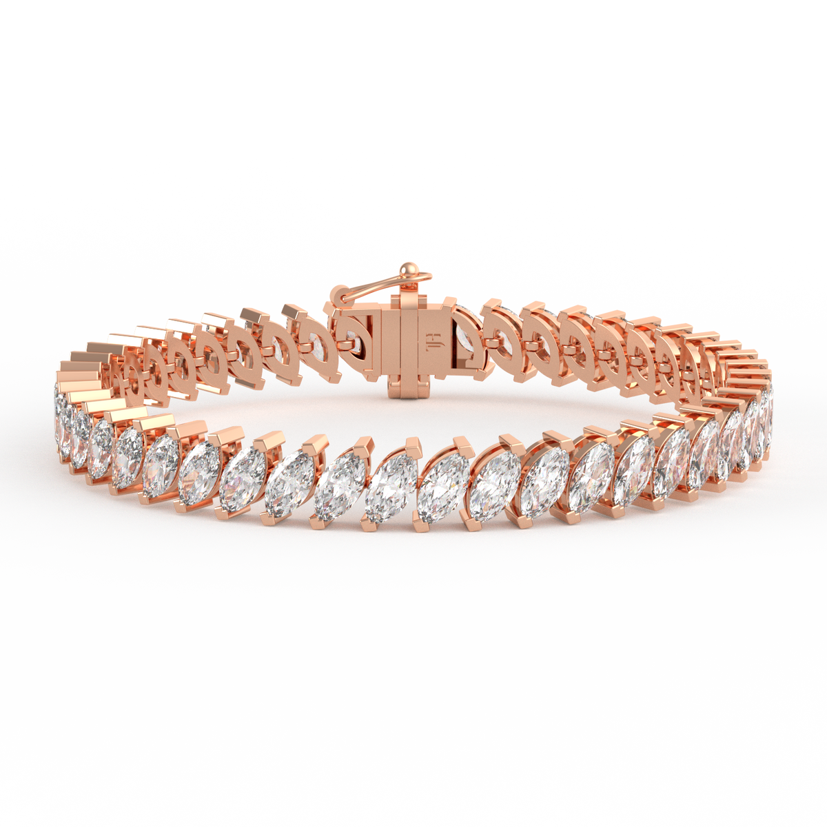 8.55CT Marquise Lab Grown Diamond Tennis Bracelet