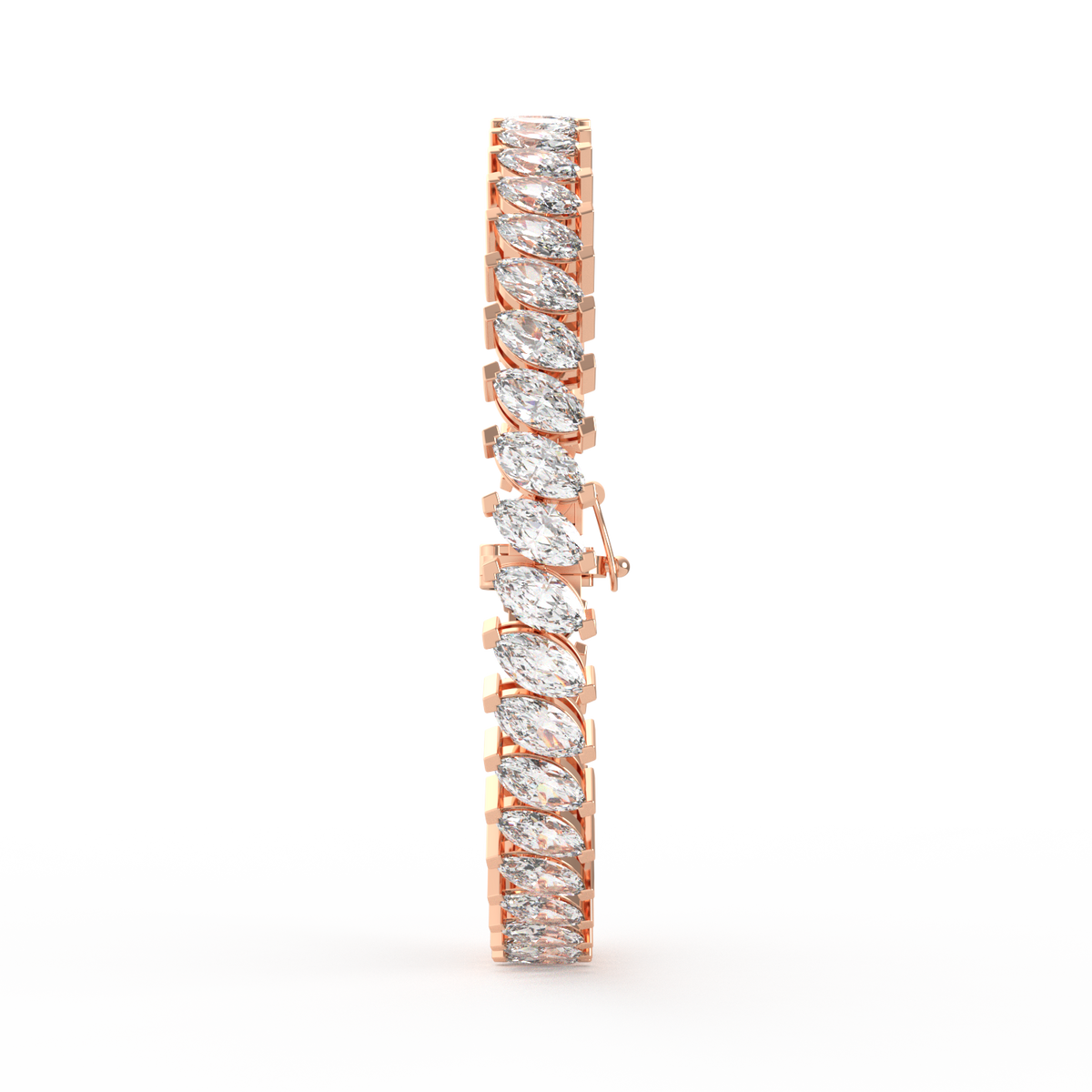 8.55CT Marquise Lab Grown Diamond Tennis Bracelet