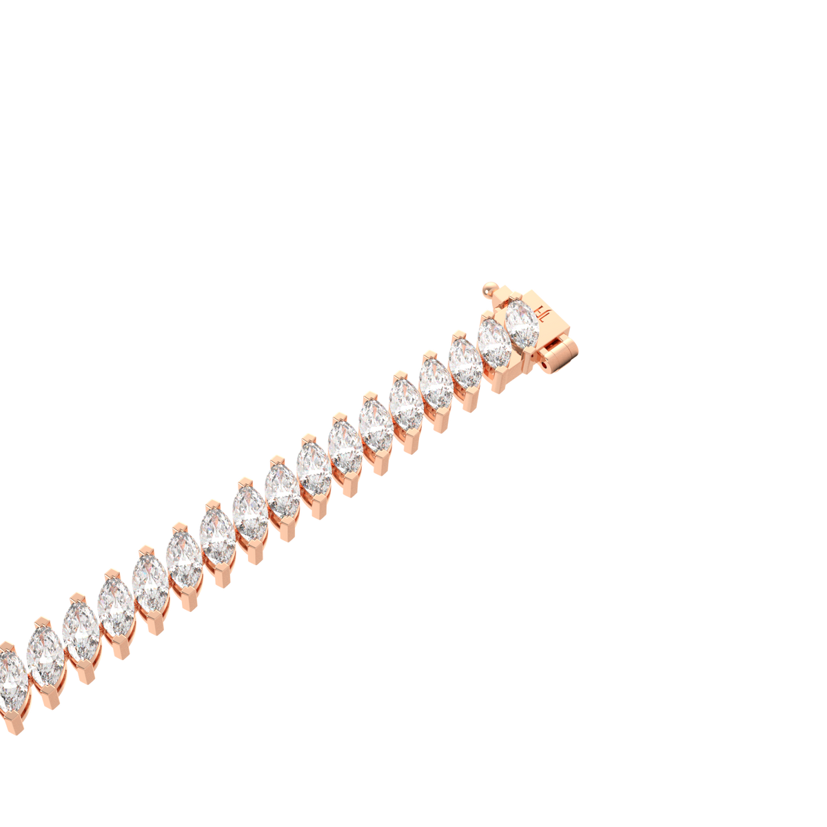 8.55CT Marquise Lab Grown Diamond Tennis Bracelet