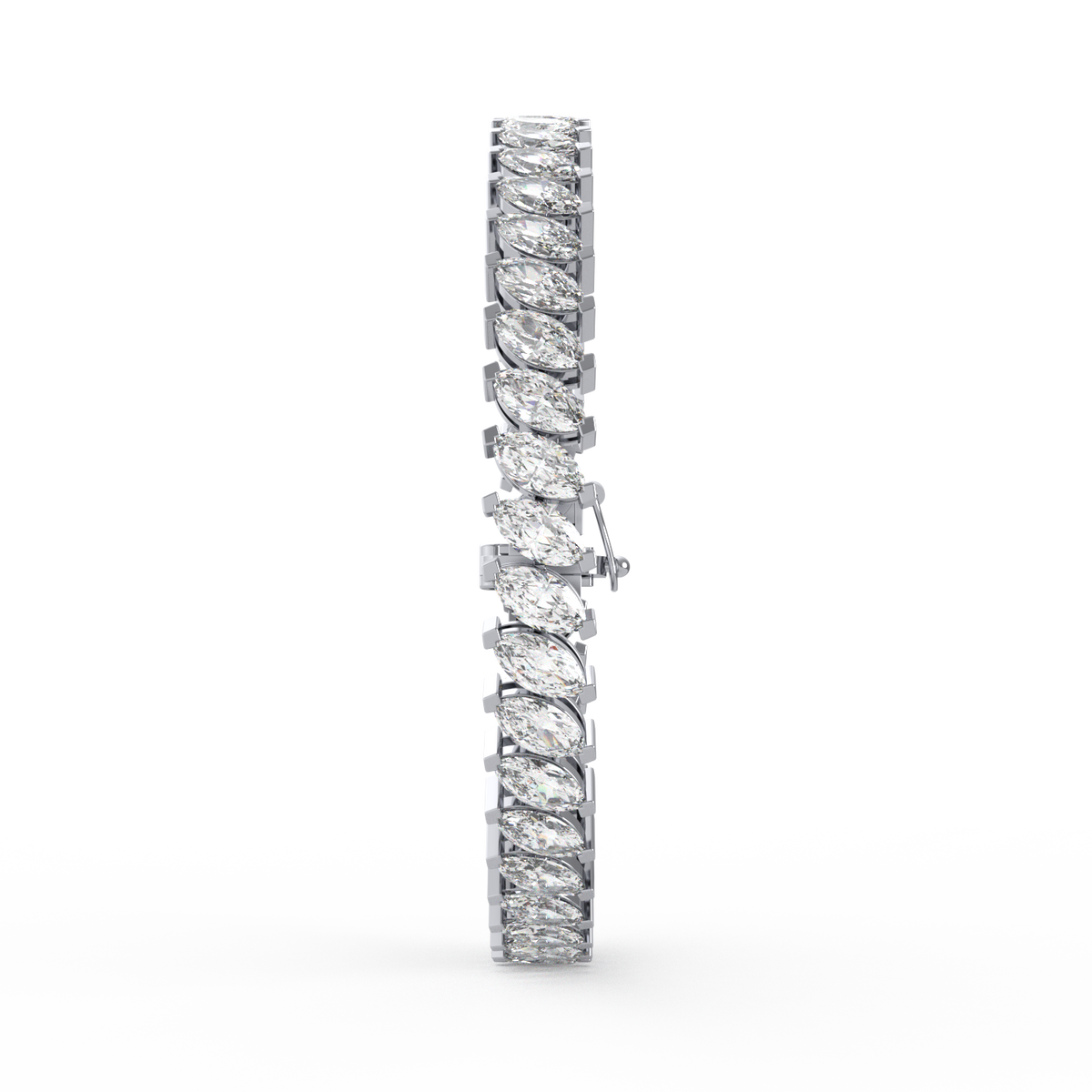 8.55CT Marquise Lab Grown Diamond Tennis Bracelet