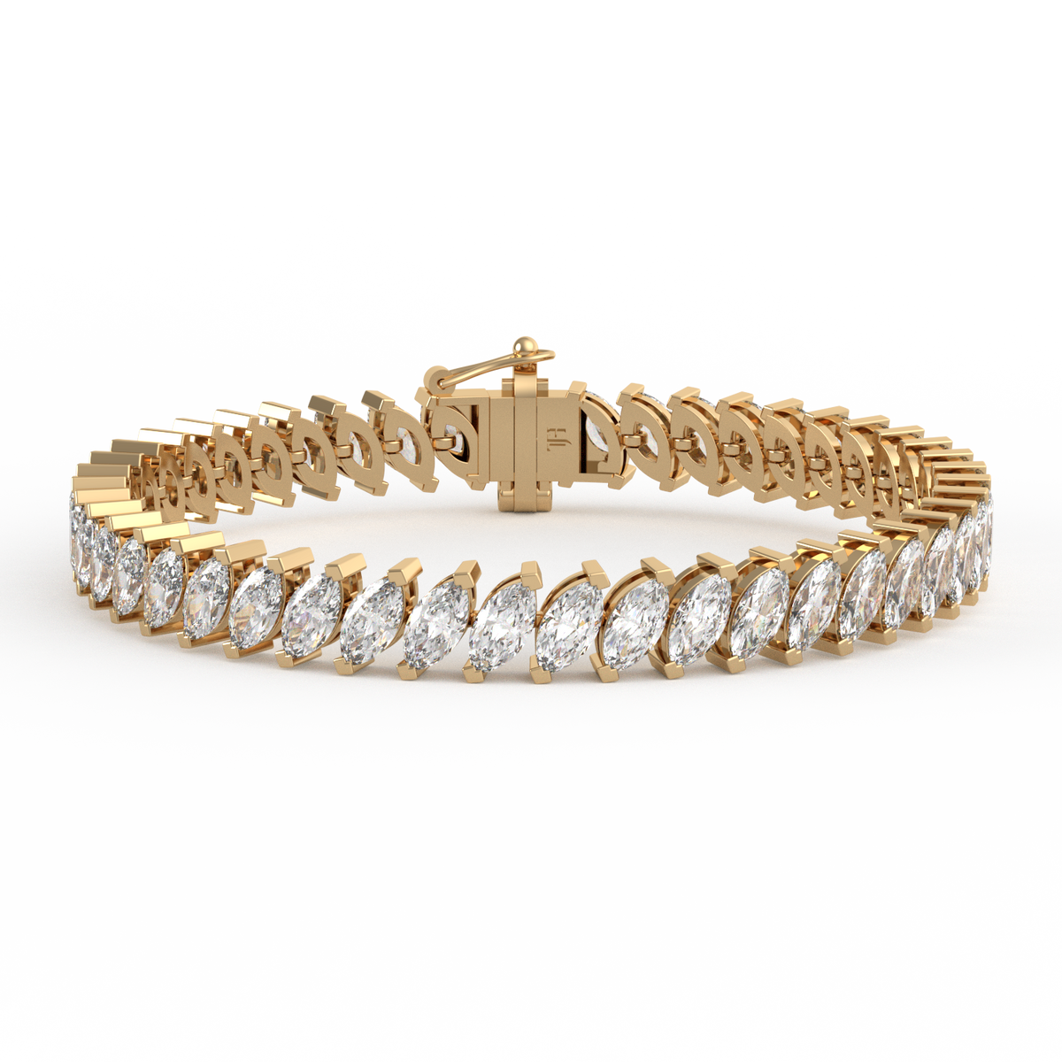 8.55CT Marquise Lab Grown Diamond Tennis Bracelet