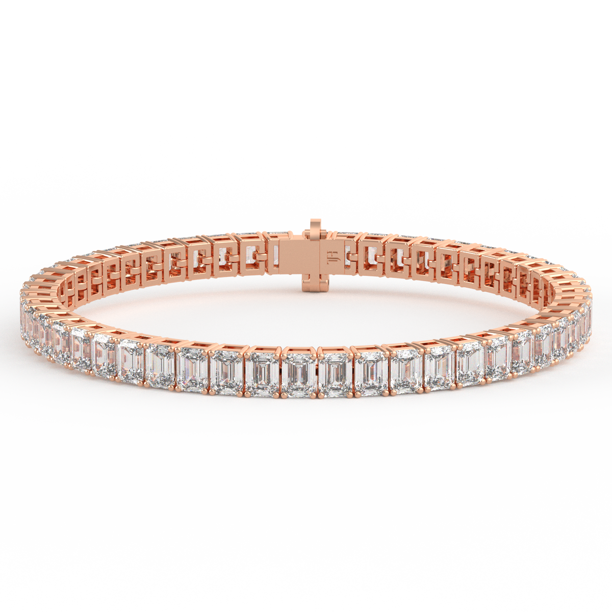 25 Pointer Emerald Lab Grown Diamond Tennis Bracelet